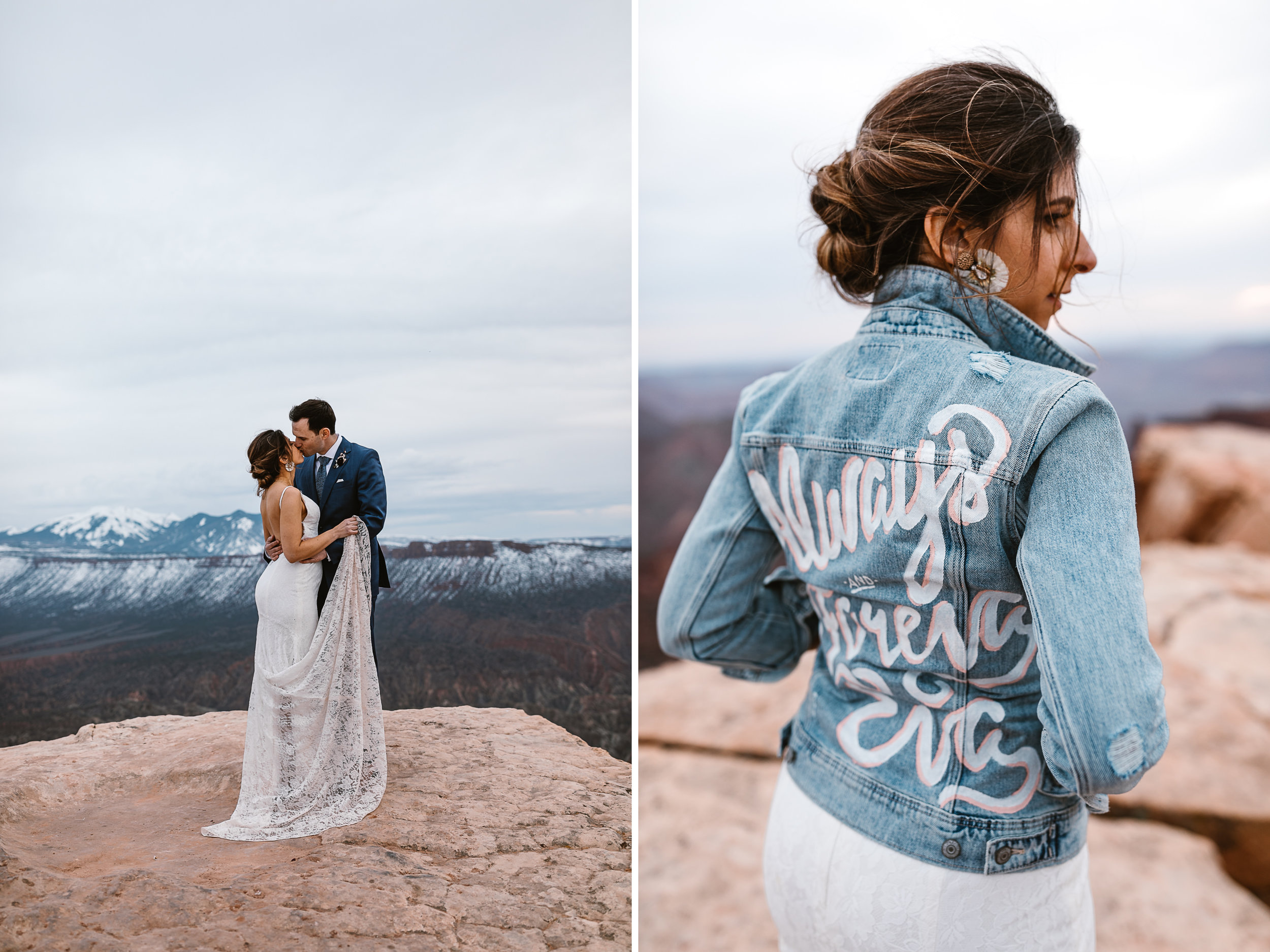 The Hearnes Adventure Wedding in Moab Utah Style and Dress