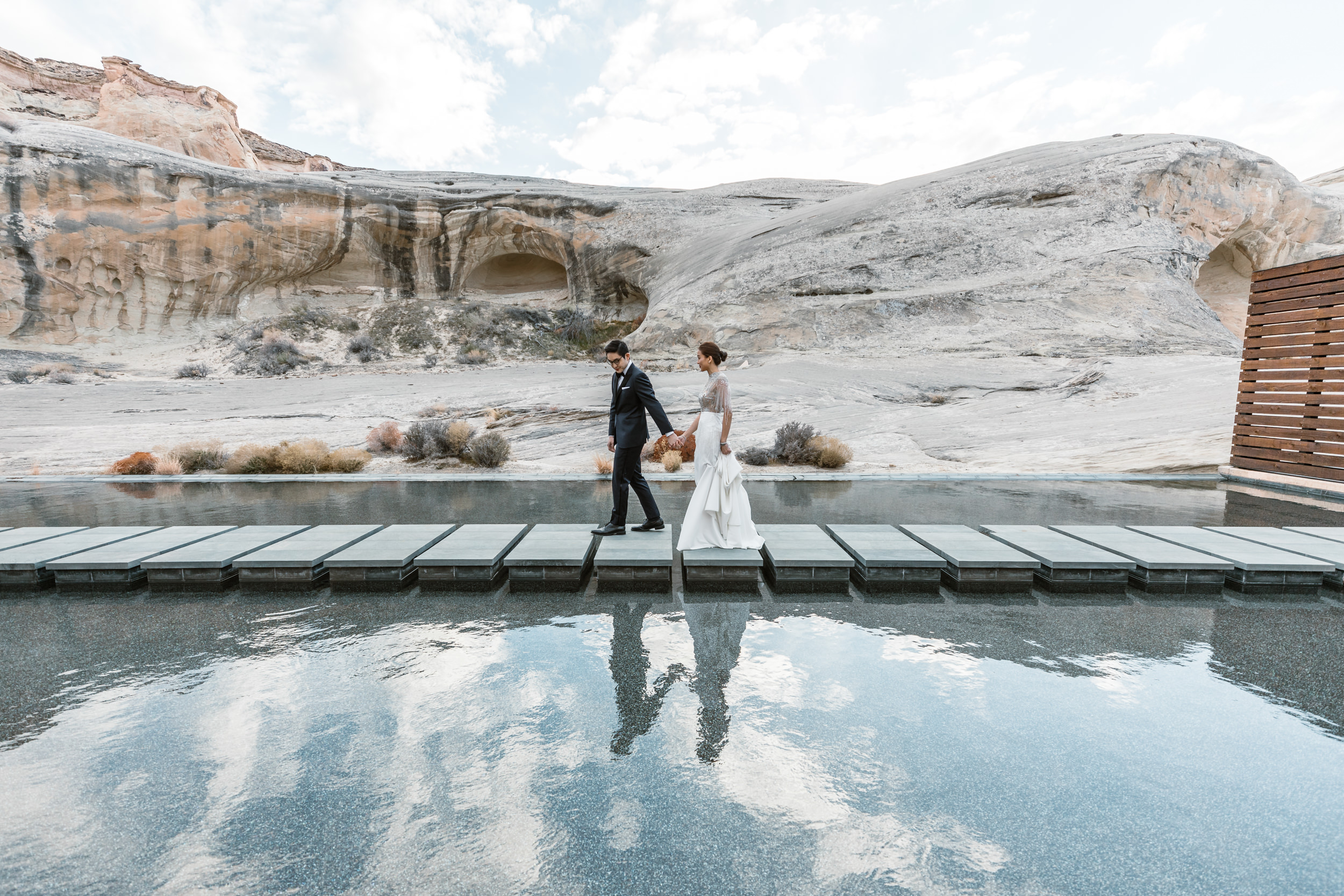 Amangiri Elopement Wedding | Luxury Destination Wedding in Utah | The Hearnes Adventure Photography