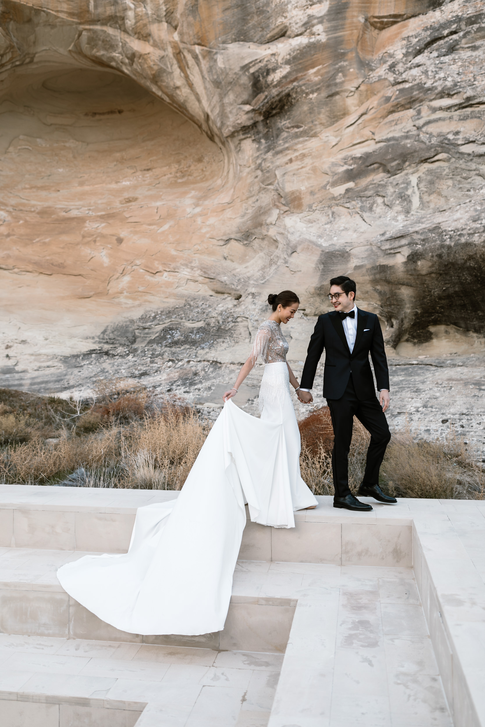 Amangiri Elopement Wedding | Luxury Destination Wedding in Utah | The Hearnes Adventure Photography