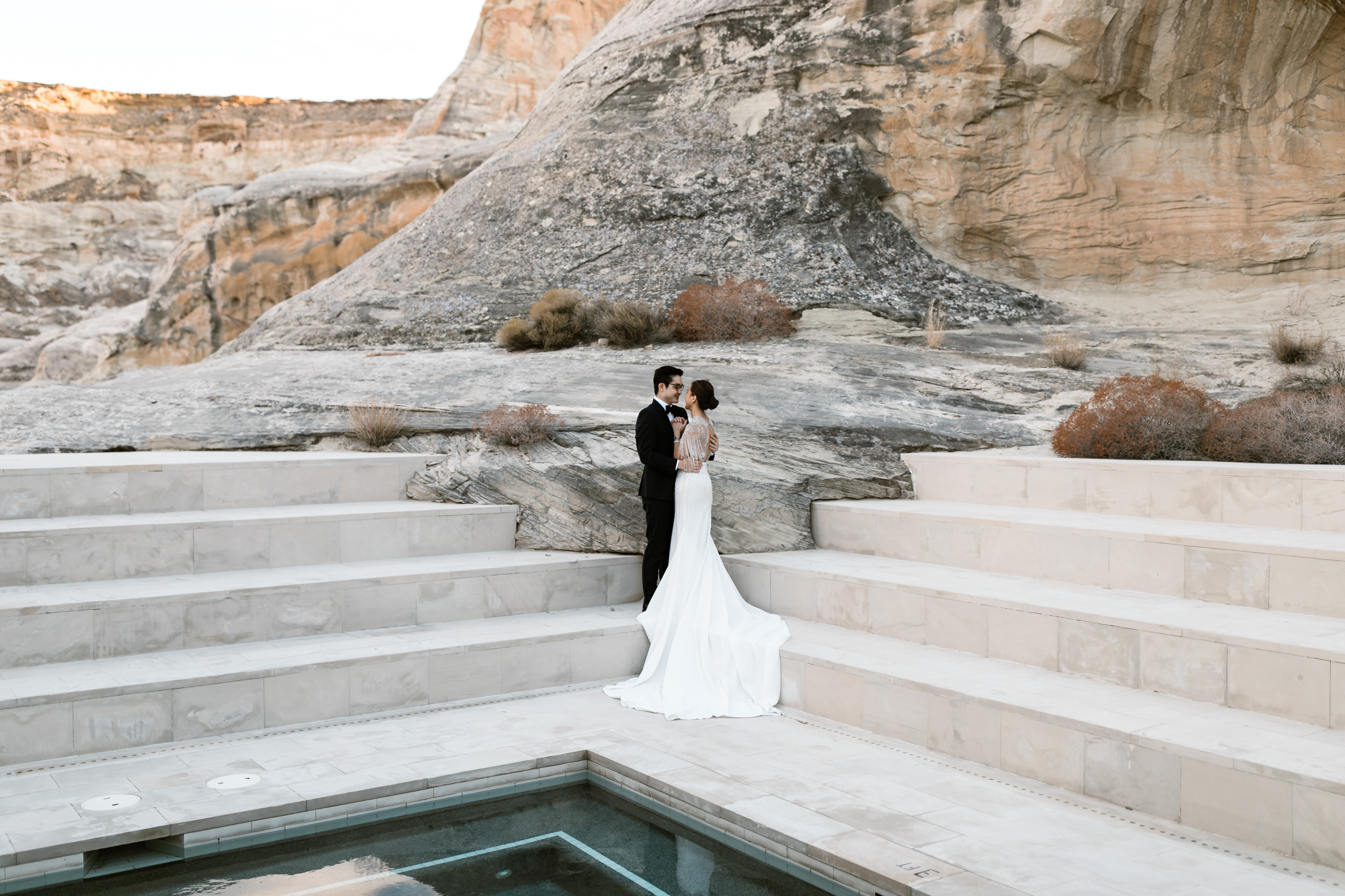 Amangiri Elopement Wedding | Luxury Destination Wedding in Utah | The Hearnes Adventure Photography