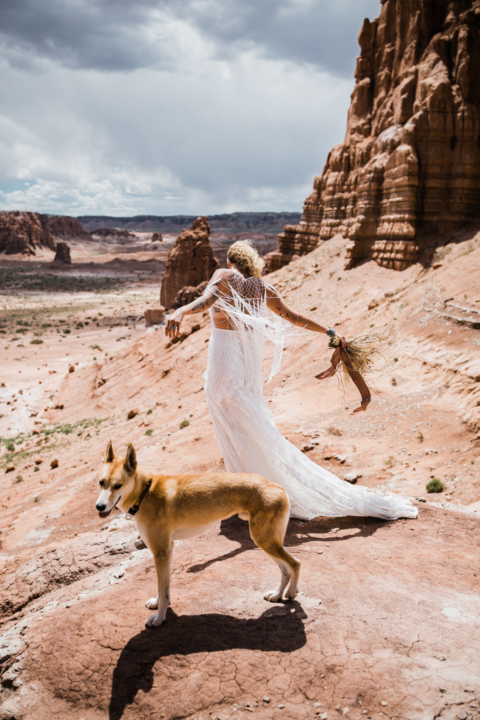 brianna madia elopement portraits with keith and their dogs bucket and dagwood