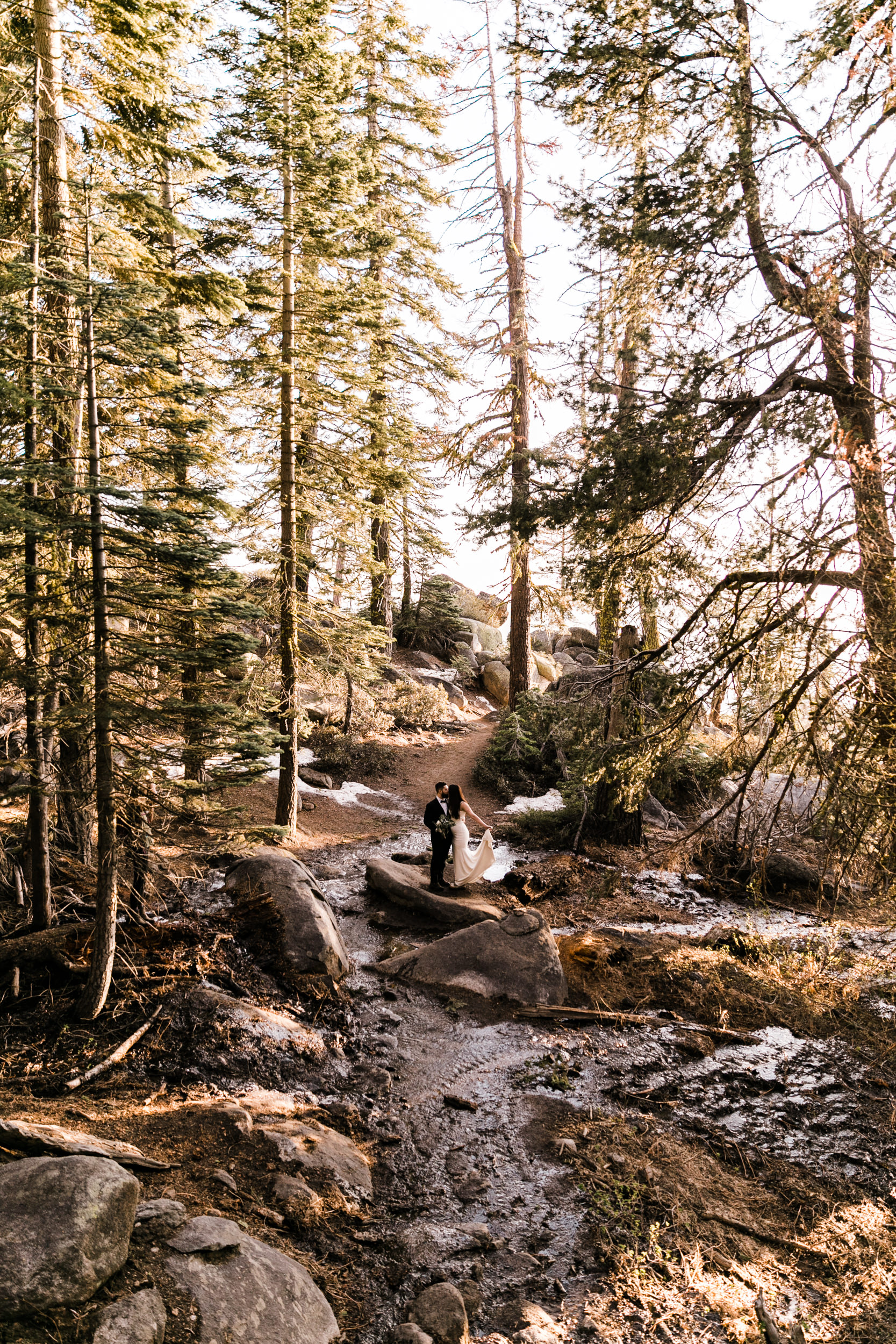 April + Kyle’s Adventurous Wedding Portraits in Yosemite National Park | the hearnes adventure wedding photography | taft point elopement