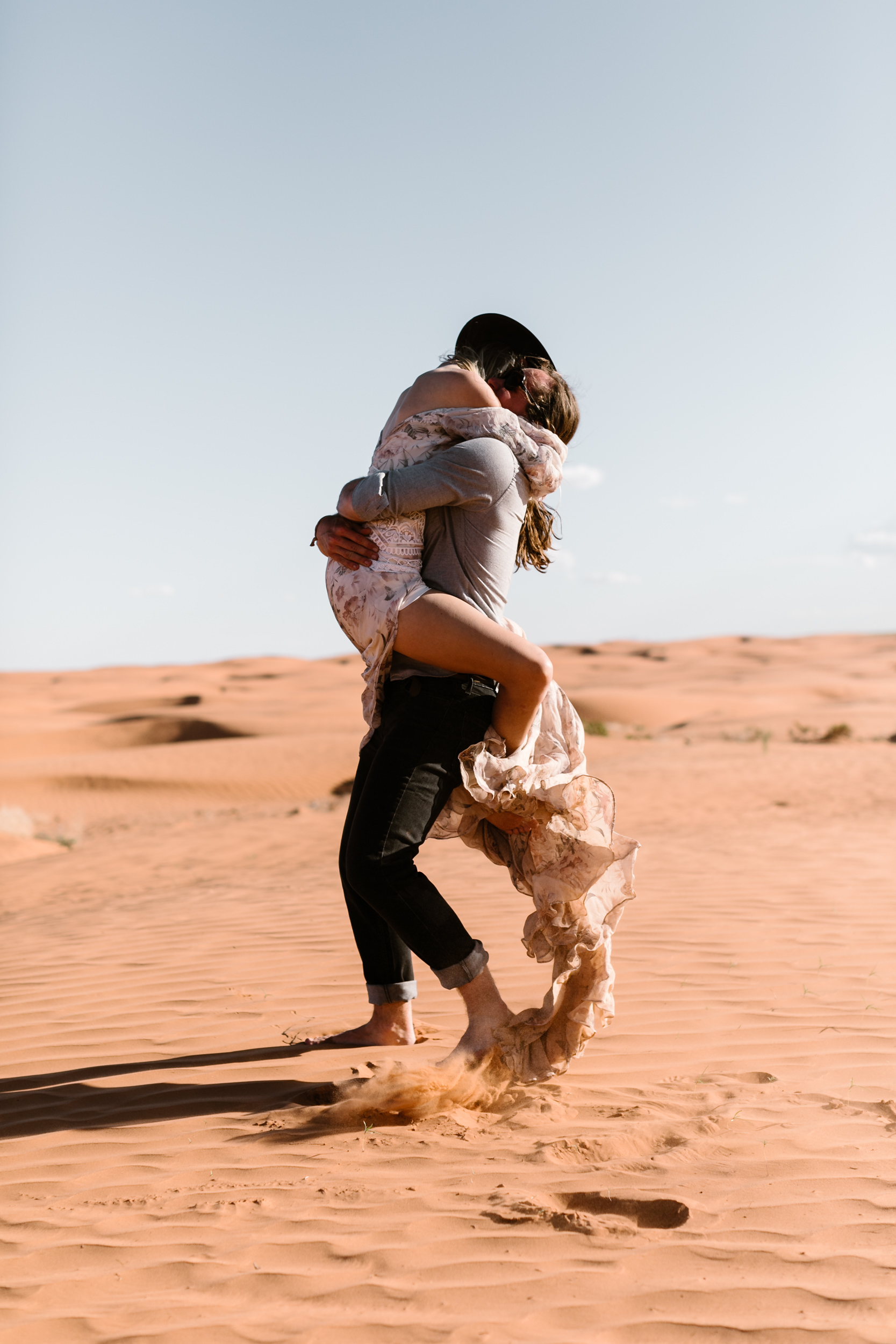 Rue de Seine Nahla Gown | Moab Elopement Photography | The Hearnes | by Keith and Brianna Madia