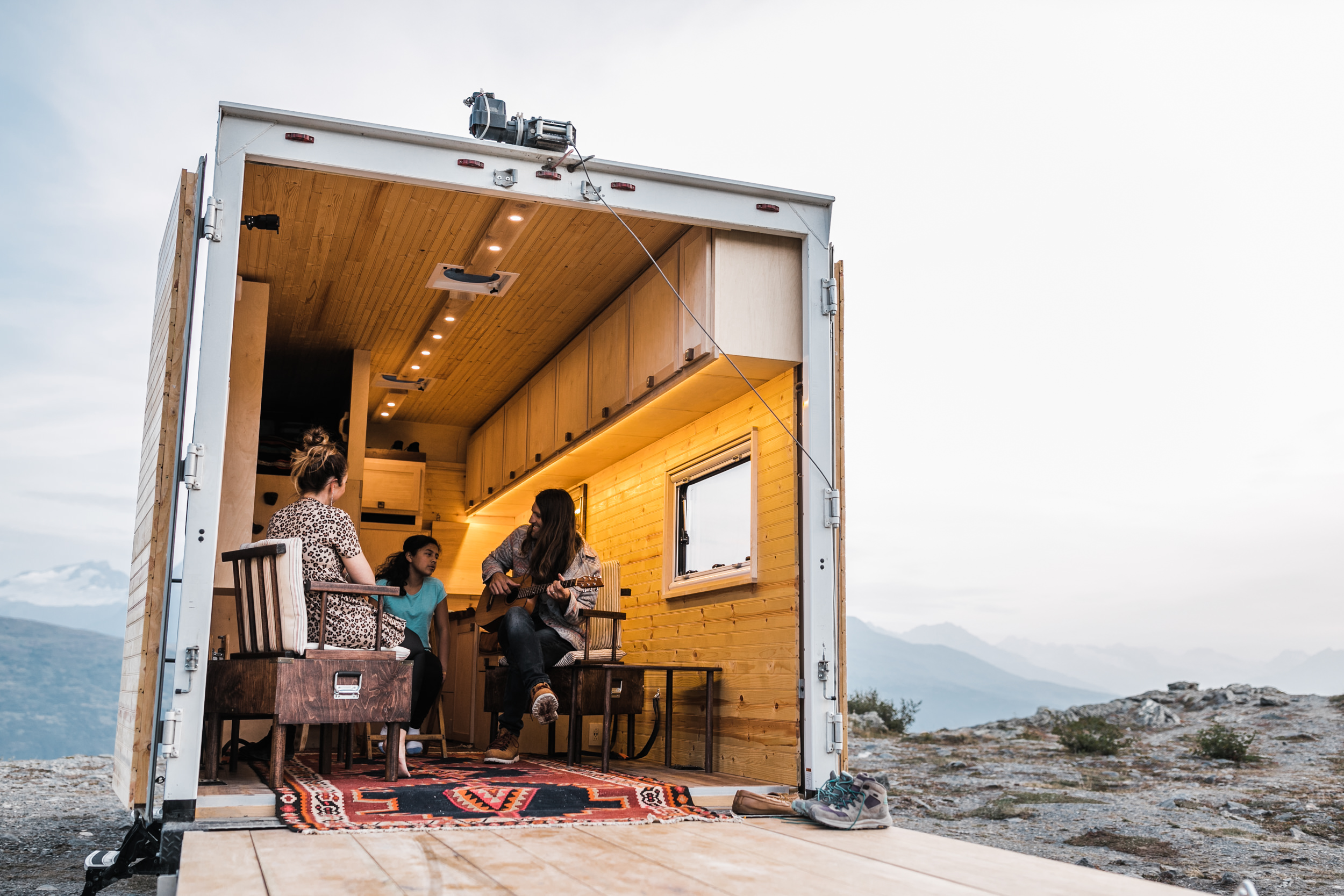 adventure session living life on the road in alaska | overloading rig + classic ural | the hearnes elopement photography