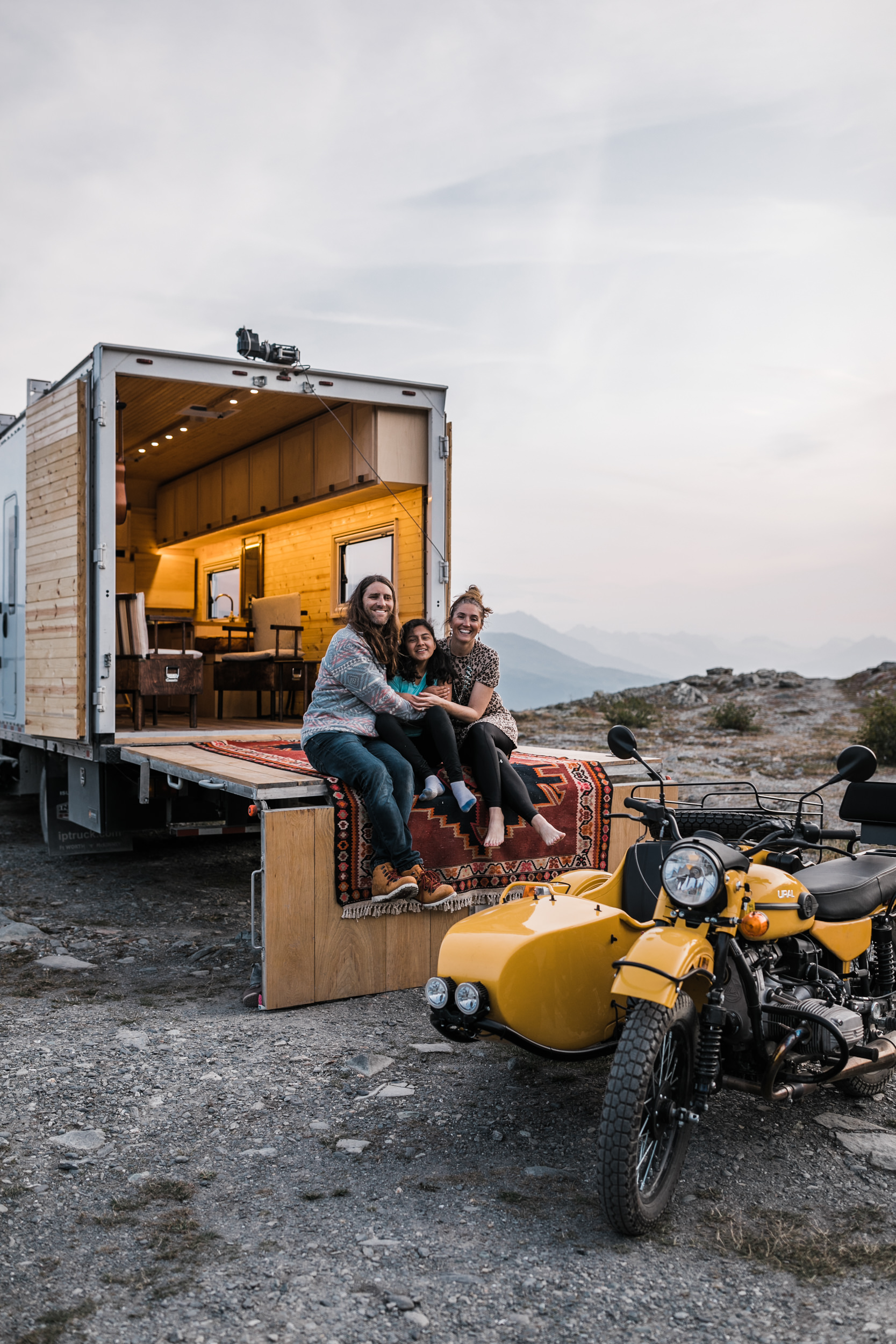 adventure session living life on the road in alaska | overloading rig + classic ural | the hearnes elopement photography