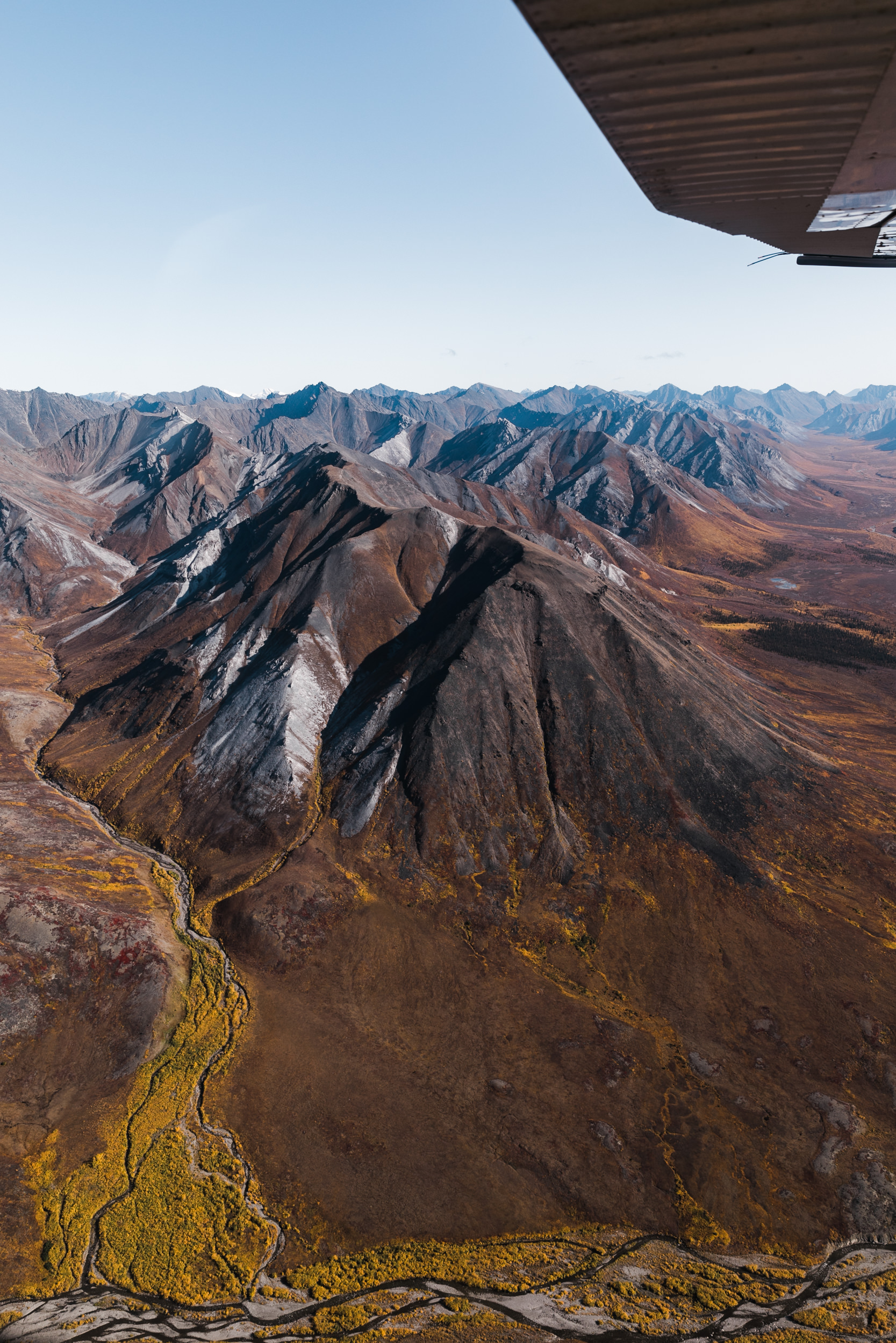 Flight tour and Landing in Anaktuvuk Pass inside Gates of the Arctic National Park in northern Alaska | The Hearnes Adventure Wedding Photography