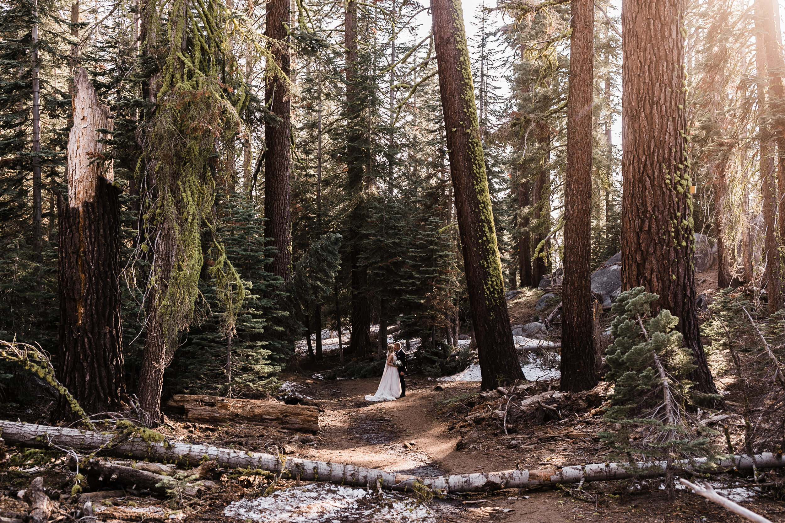 hiking wedding in yosemite national park | the hearnes adventure photography