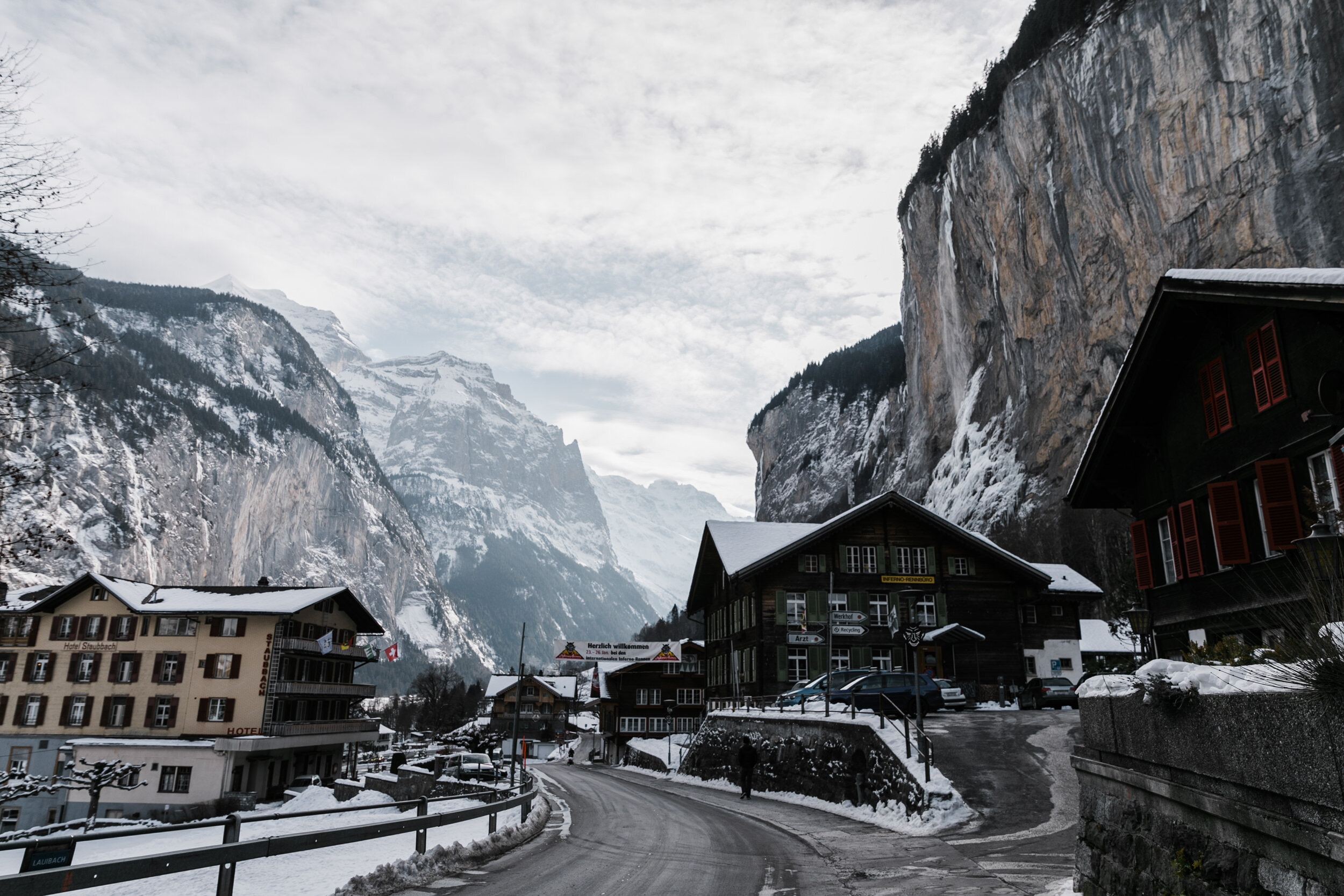 The Hearnes are Wedding Photographers in Lauterbrunnen, Switzerland | Alps in the Winter