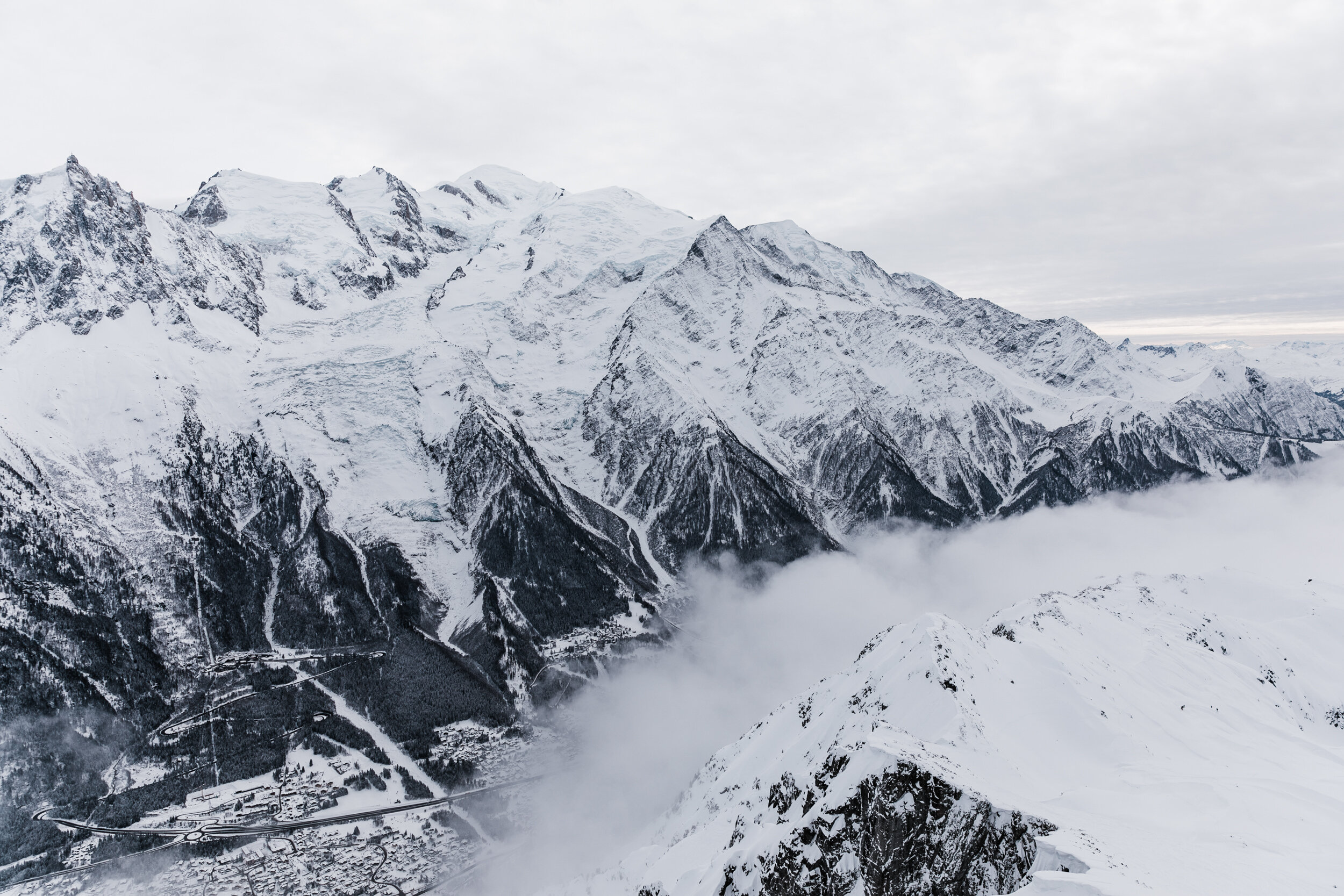 The Hearnes are Wedding Photographers in Chamonix, France | Alps in the Winter