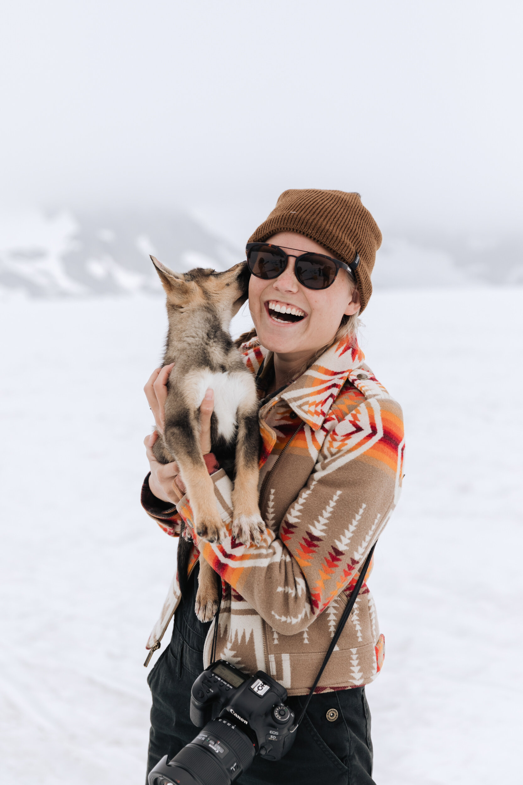The Hearnes are Wedding Photographers in Alaska | Glacier Dog Sledding Adventure Elopements