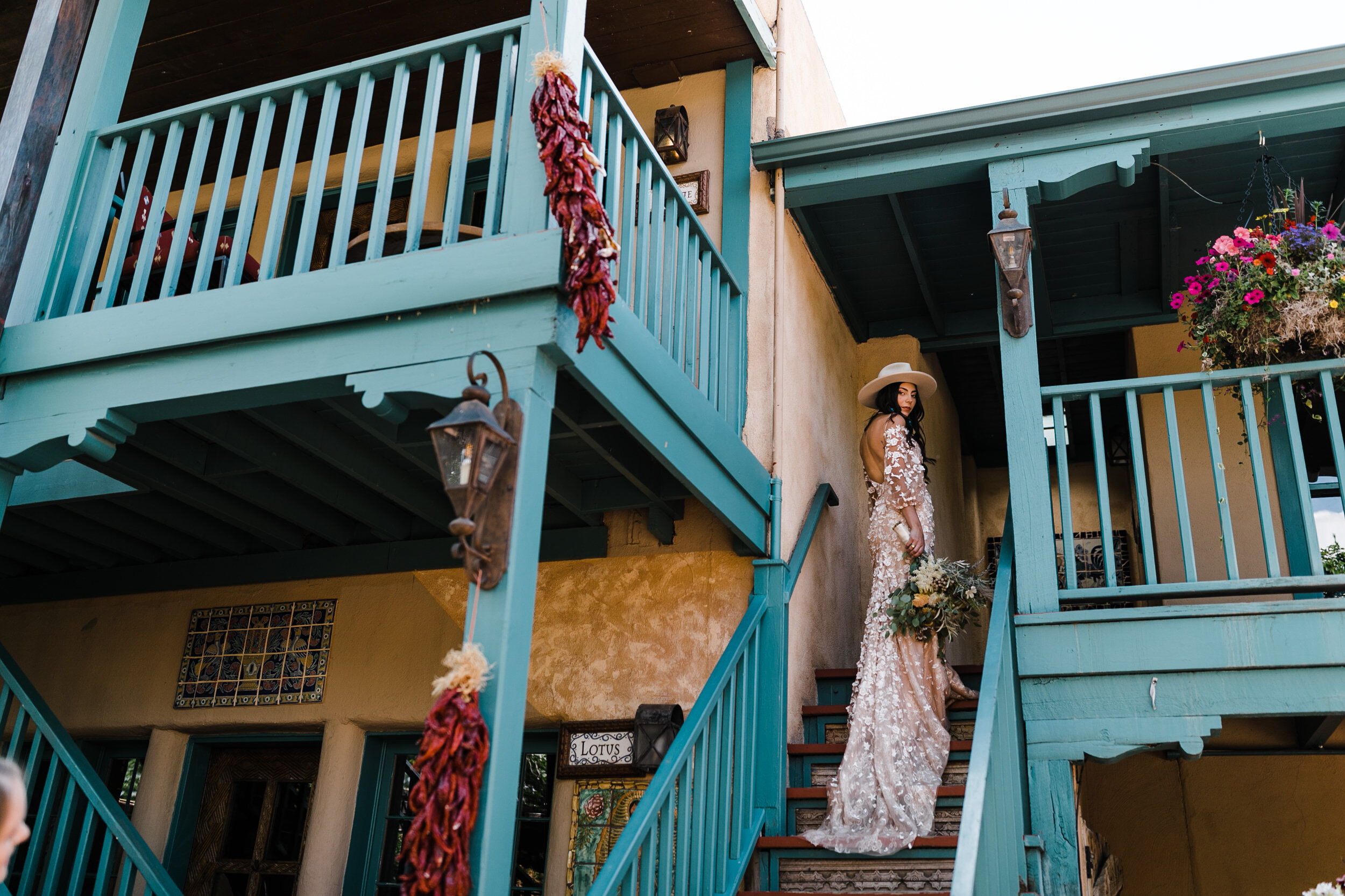 Rachel + Ryan’s Intimate Southwestern Wedding at Inn of the Five Graces in Santa Fe, New Mexico | Turquoise Bride | The Hearnes Adventure Photography