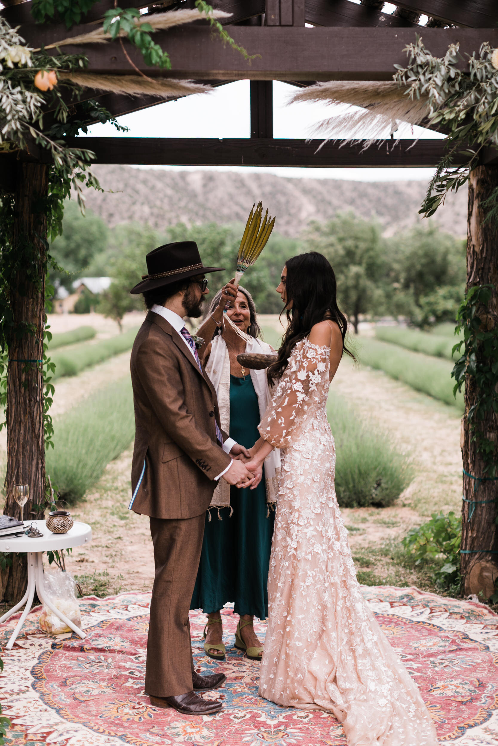 Rachel + Ryan’s Intimate Southwestern Wedding at Inn of the Five Graces in Santa Fe, New Mexico | Turquoise Bride | The Hearnes Adventure Photography