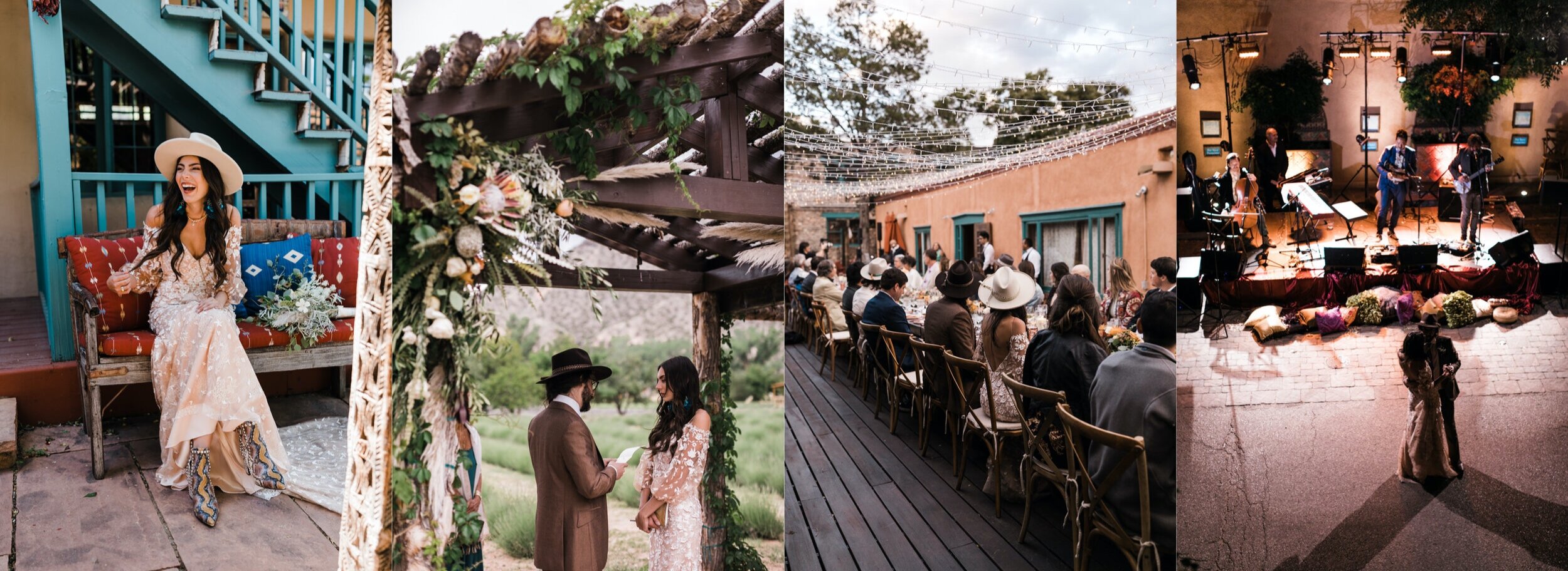 Rachel + Ryan’s Intimate Southwestern Wedding at Inn of the Five Graces in Santa Fe, New Mexico | Turquoise Bride | The Hearnes Adventure Photography