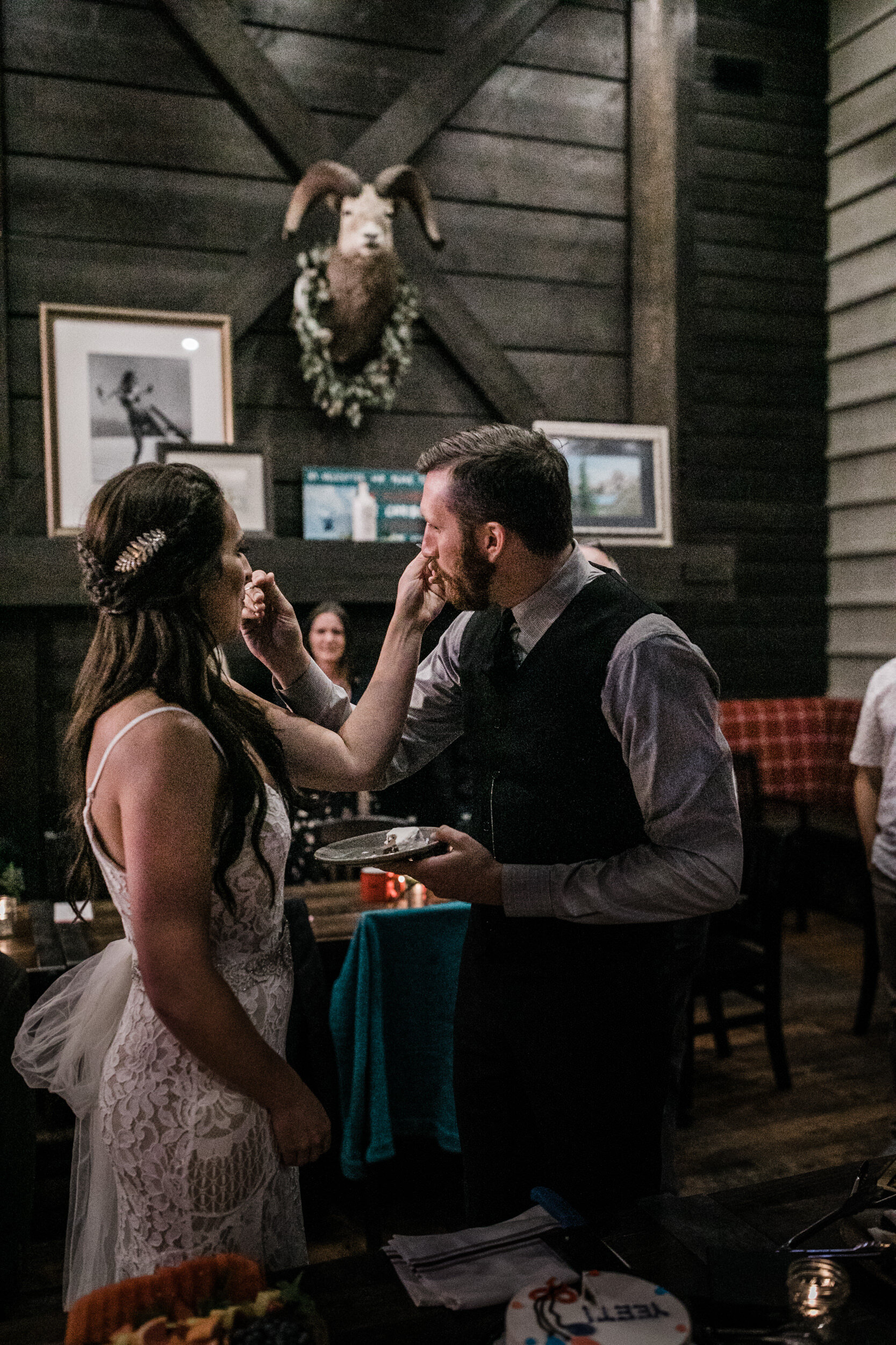 Intimate Wedding Reception in Banff National Park | The Hearnes Adventure Wedding Photography