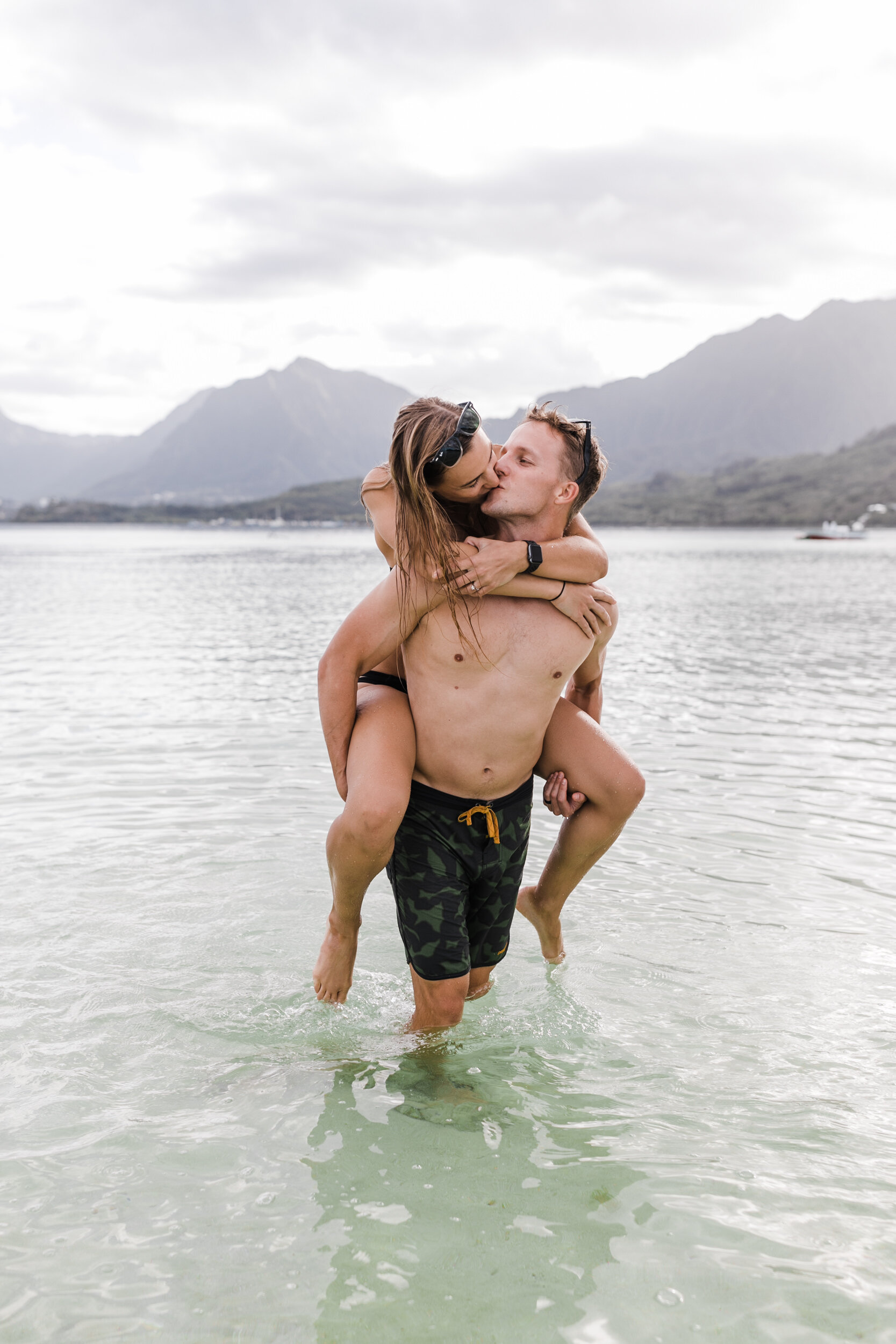 Oahu Adventure Portraits on the Beach | Hawaii Elopement Photographer