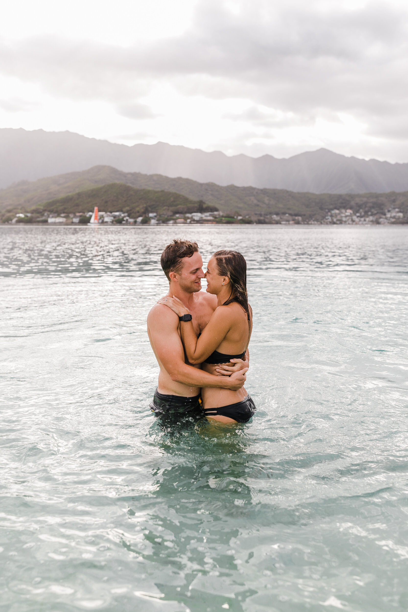 Oahu Adventure Portraits on the Beach | Hawaii Elopement Photographer