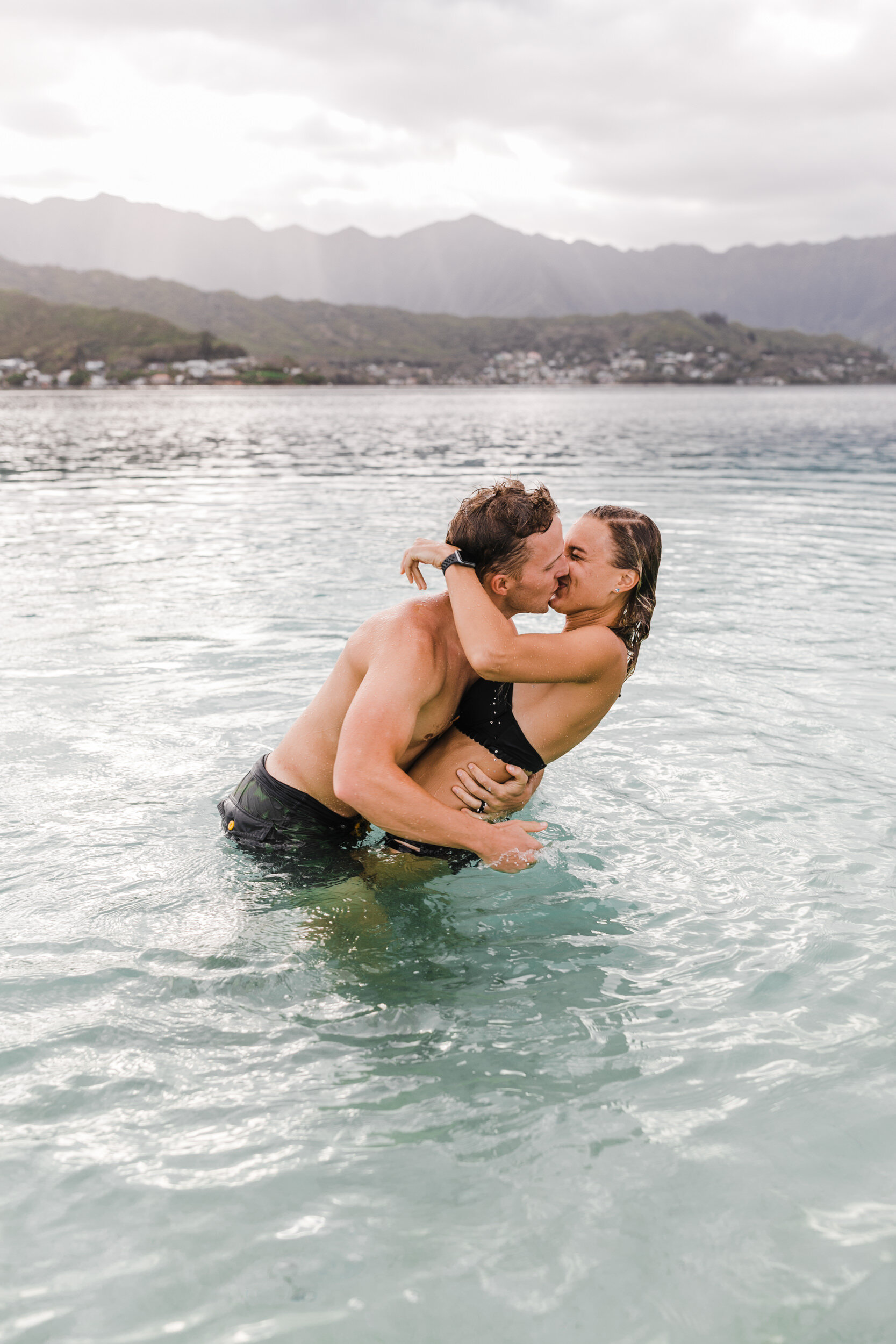 Oahu Adventure Portraits on the Beach | Hawaii Elopement Photographer