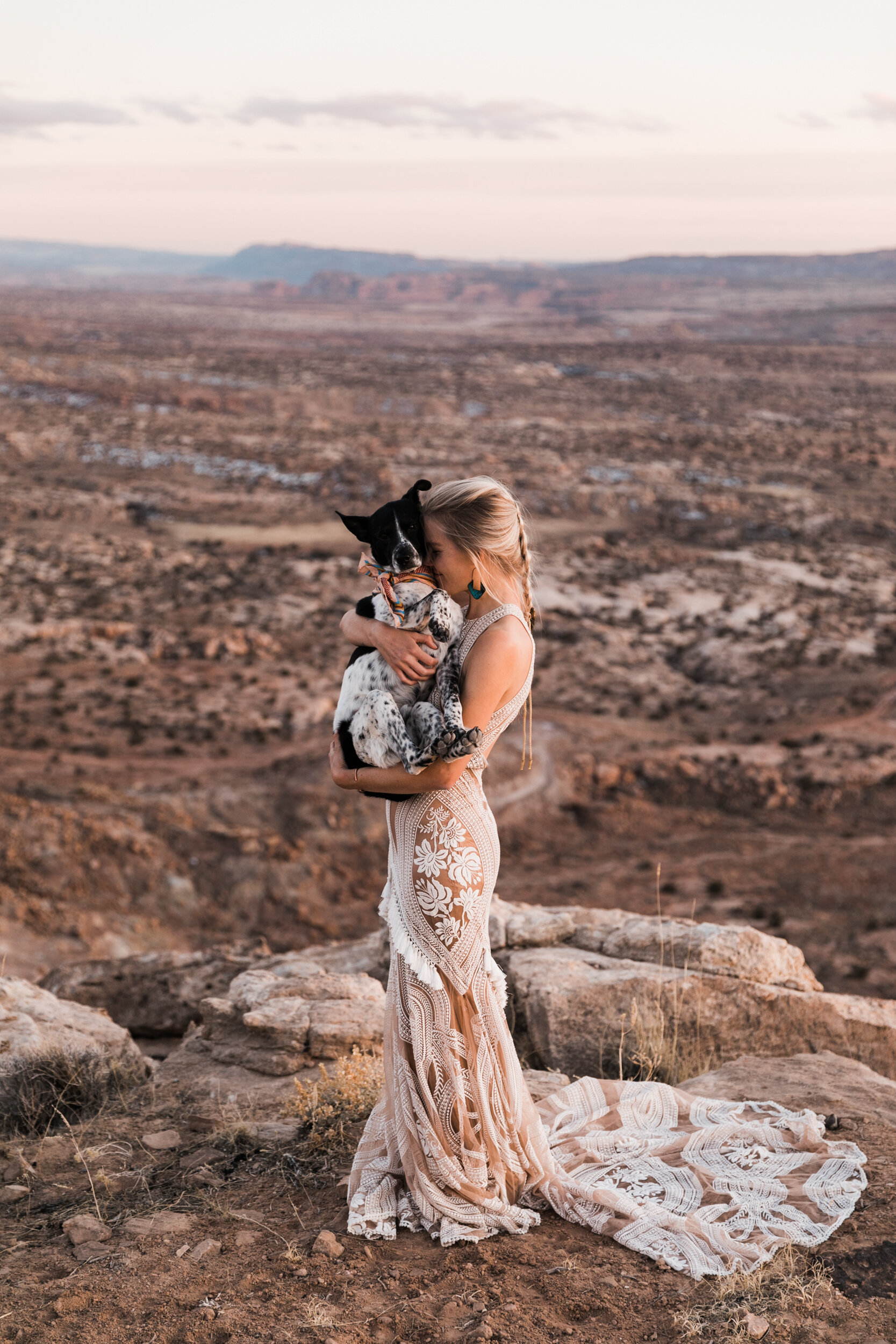 Rue de Seine East Gown | Moab, Utah Elopement Wedding Photographers | Boho Wedding Dress Ideas