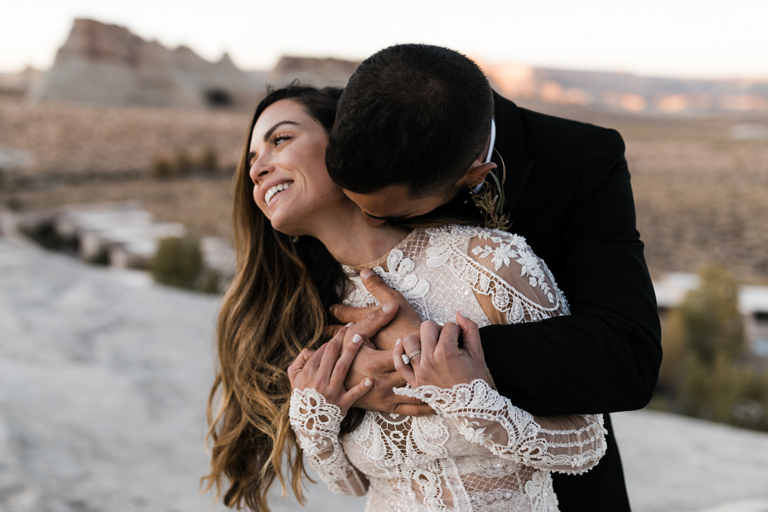 Amangiri Destination Wedding | Luxury Adventure Elopement in the Utah Desert | Galia Lahav Bride | The Hearnes Adventure Photography