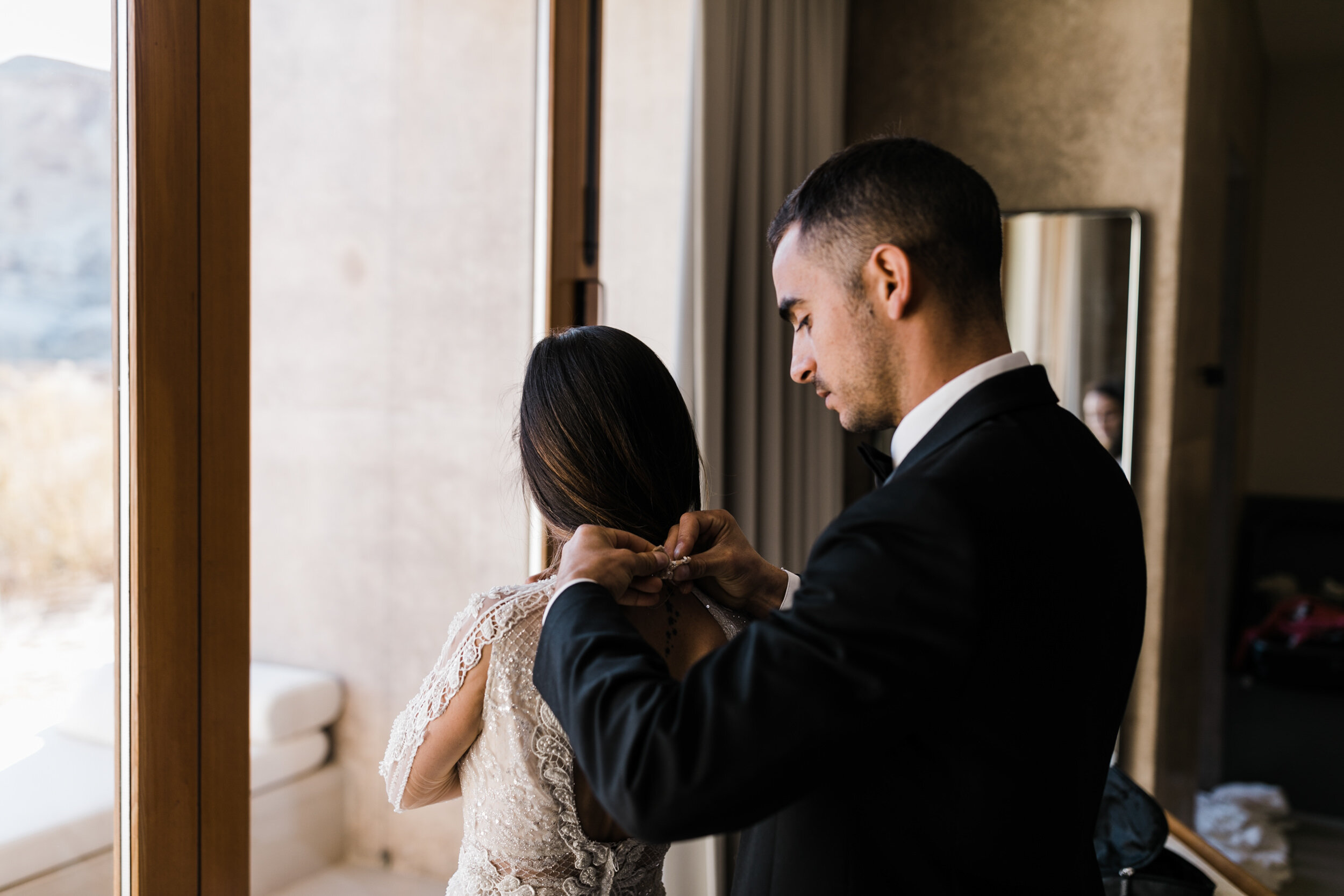 Amangiri Destination Wedding | Luxury Aman Adventure Elopement in the Utah Desert | Galia Lahav Bride | The Hearnes Adventure Photography