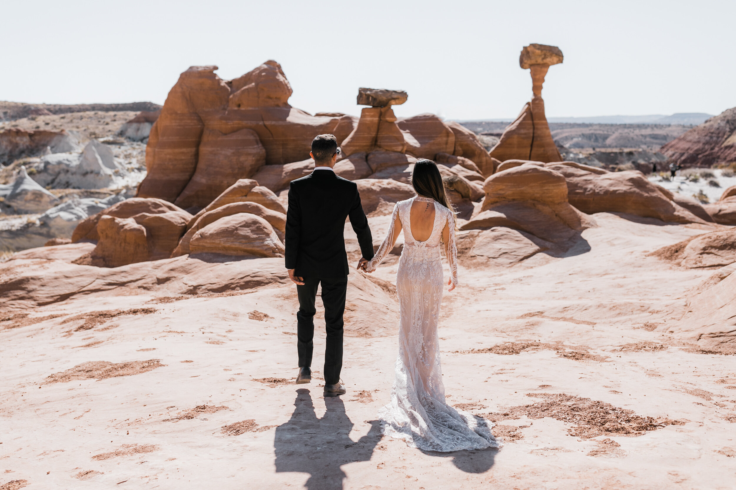 Amangiri Destination Wedding | Luxury Aman Adventure Elopement in the Utah Desert | Galia Lahav Bride | The Hearnes Adventure Photography