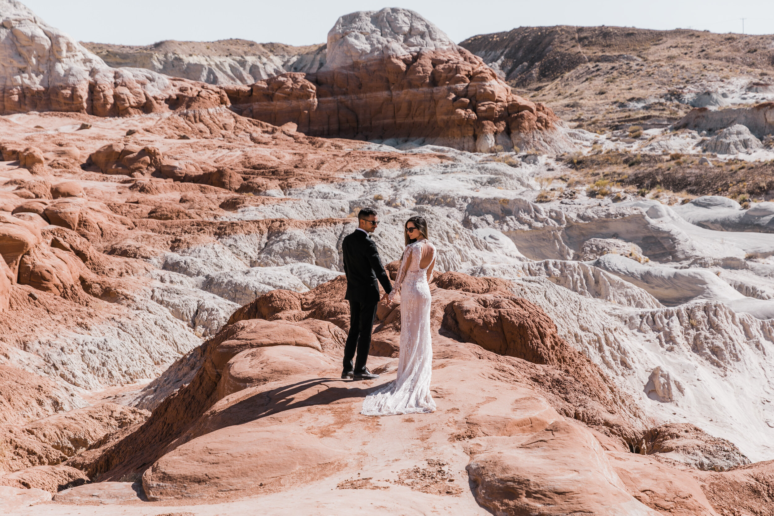 Amangiri Destination Wedding | Luxury Aman Adventure Elopement in the Utah Desert | Galia Lahav Bride | The Hearnes Adventure Photography