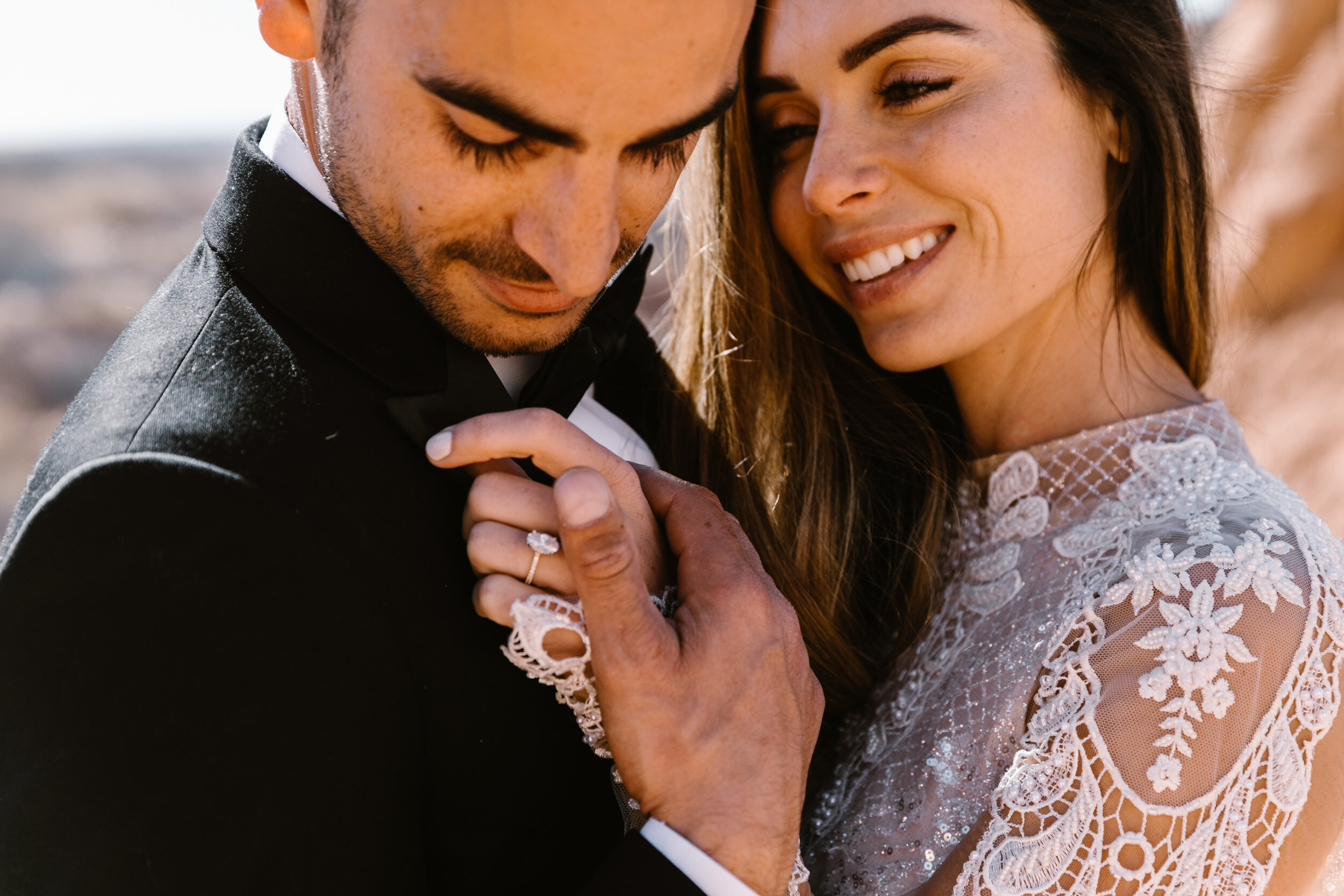 Amangiri Destination Wedding | Luxury Aman Adventure Elopement in the Utah Desert | Galia Lahav Bride | The Hearnes Adventure Photography