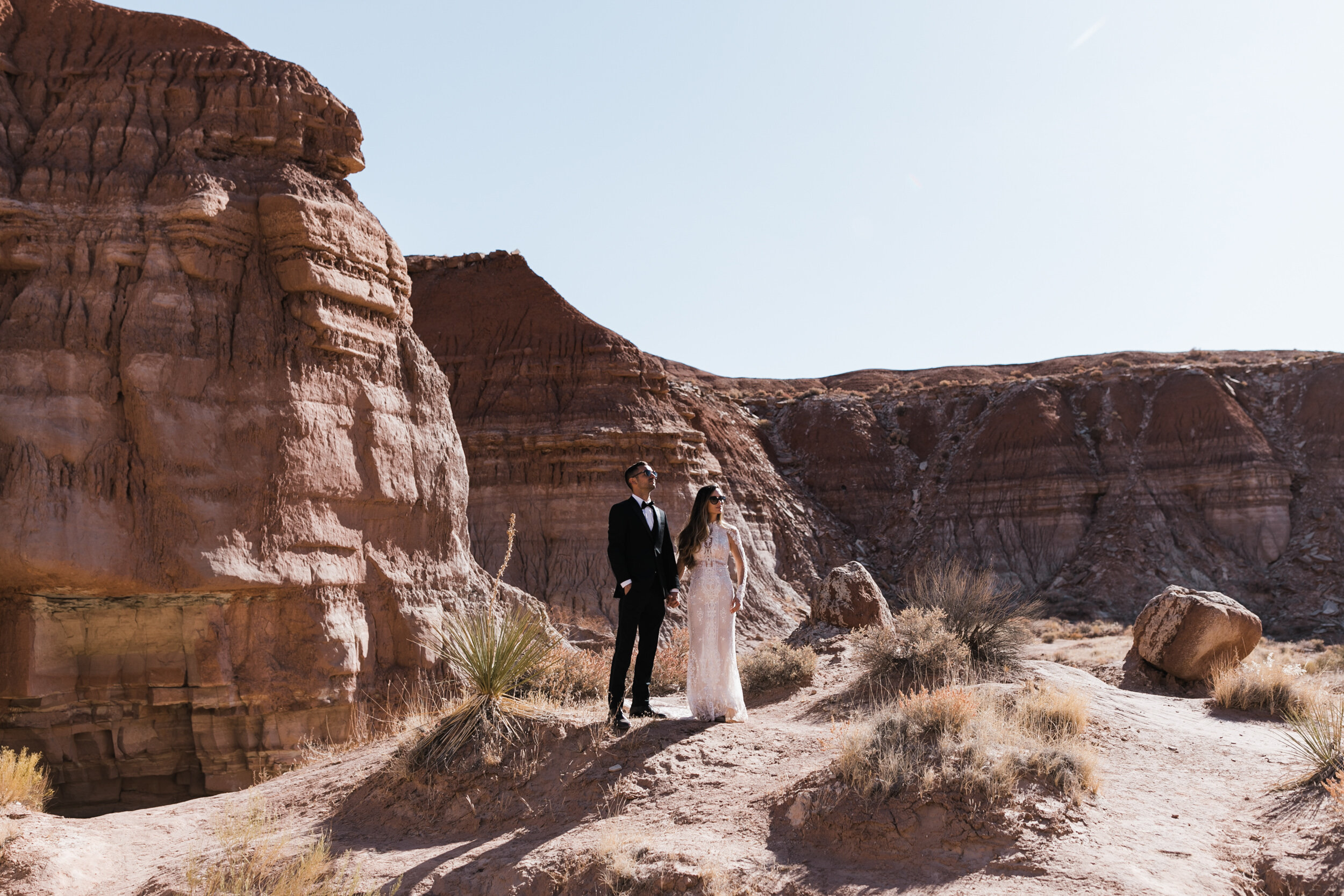 Amangiri Destination Wedding | Luxury Aman Adventure Elopement in the Utah Desert | Galia Lahav Bride | The Hearnes Adventure Photography