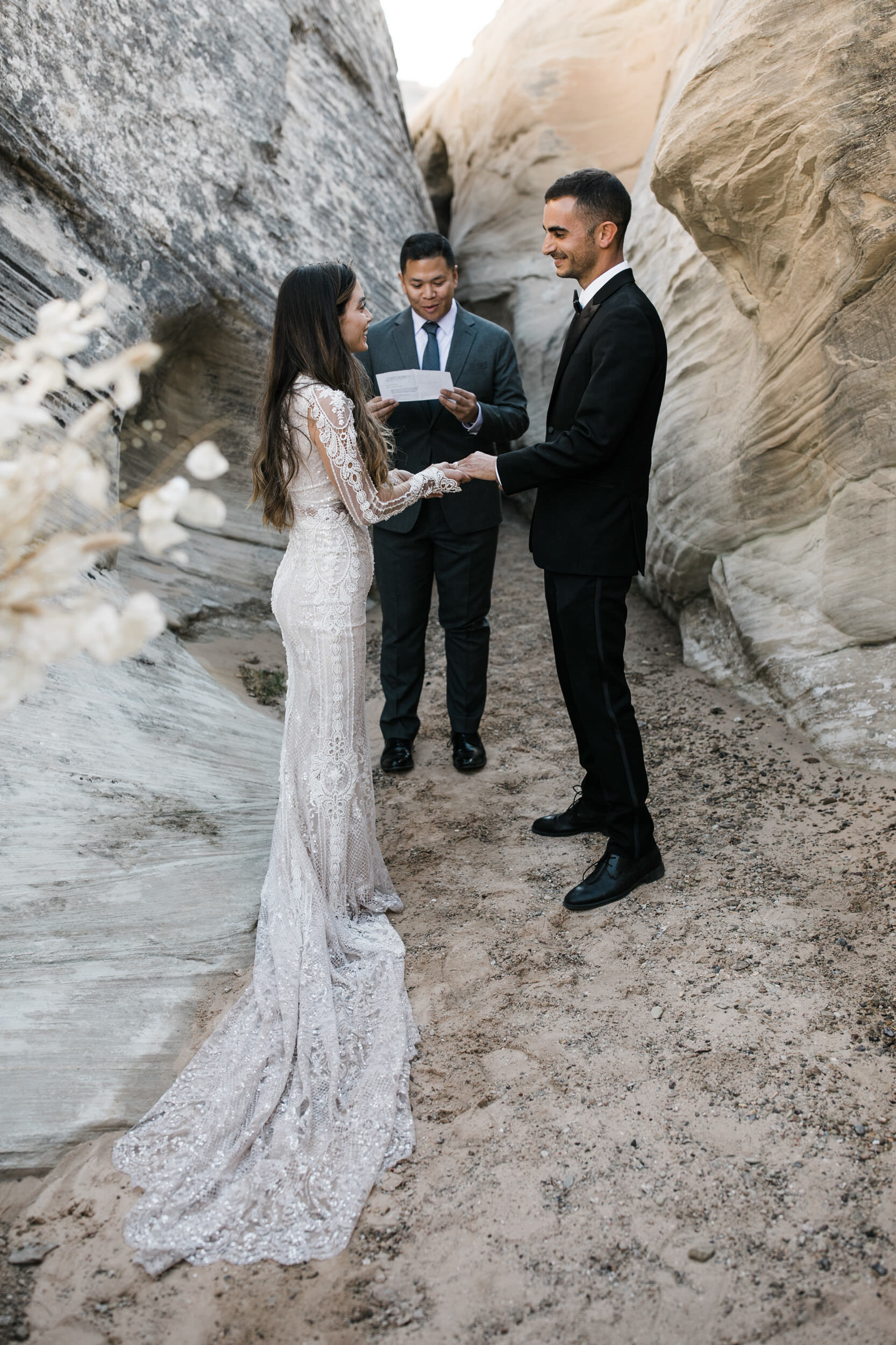 Amangiri Destination Wedding | Luxury Aman Adventure Elopement in the Utah Desert | Galia Lahav Bride | The Hearnes Adventure Photography