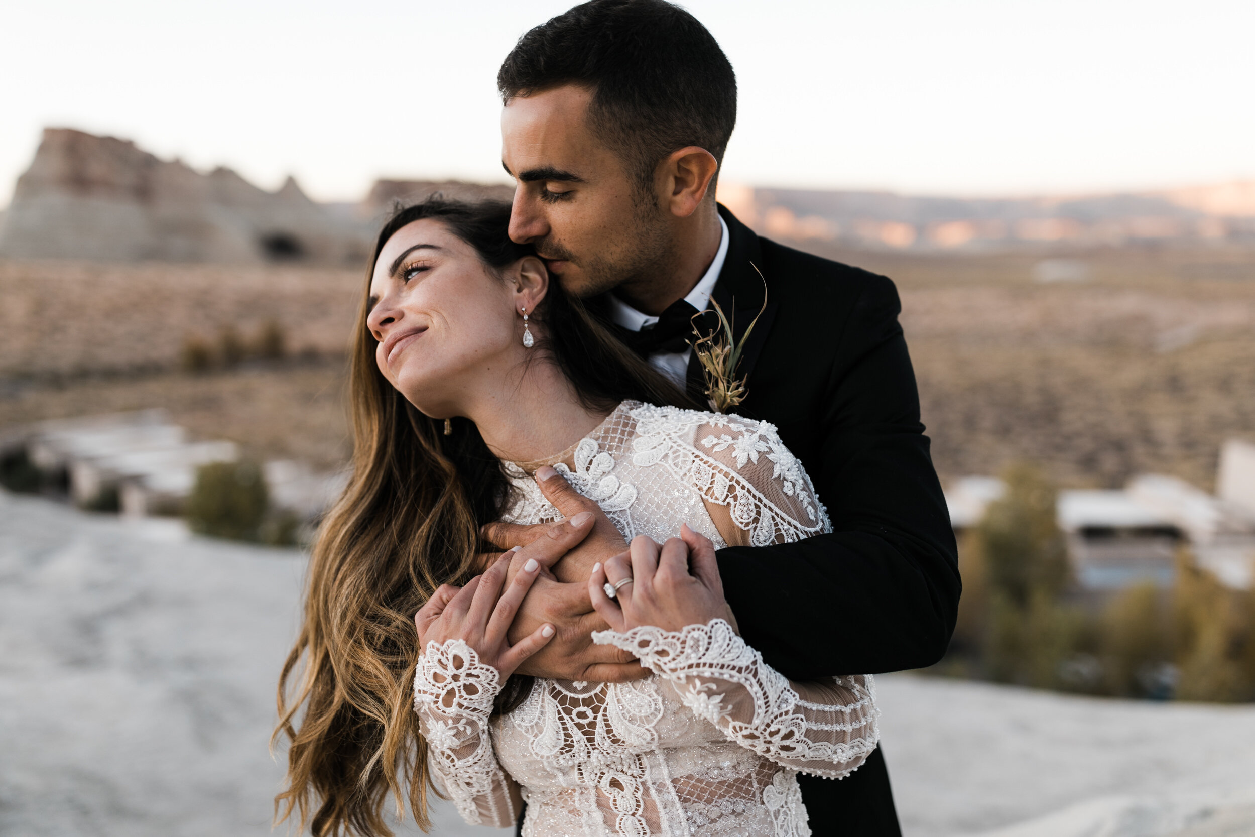 Amangiri Destination Wedding | Luxury Aman Adventure Elopement in the Utah Desert | Galia Lahav Bride | The Hearnes Adventure Photography