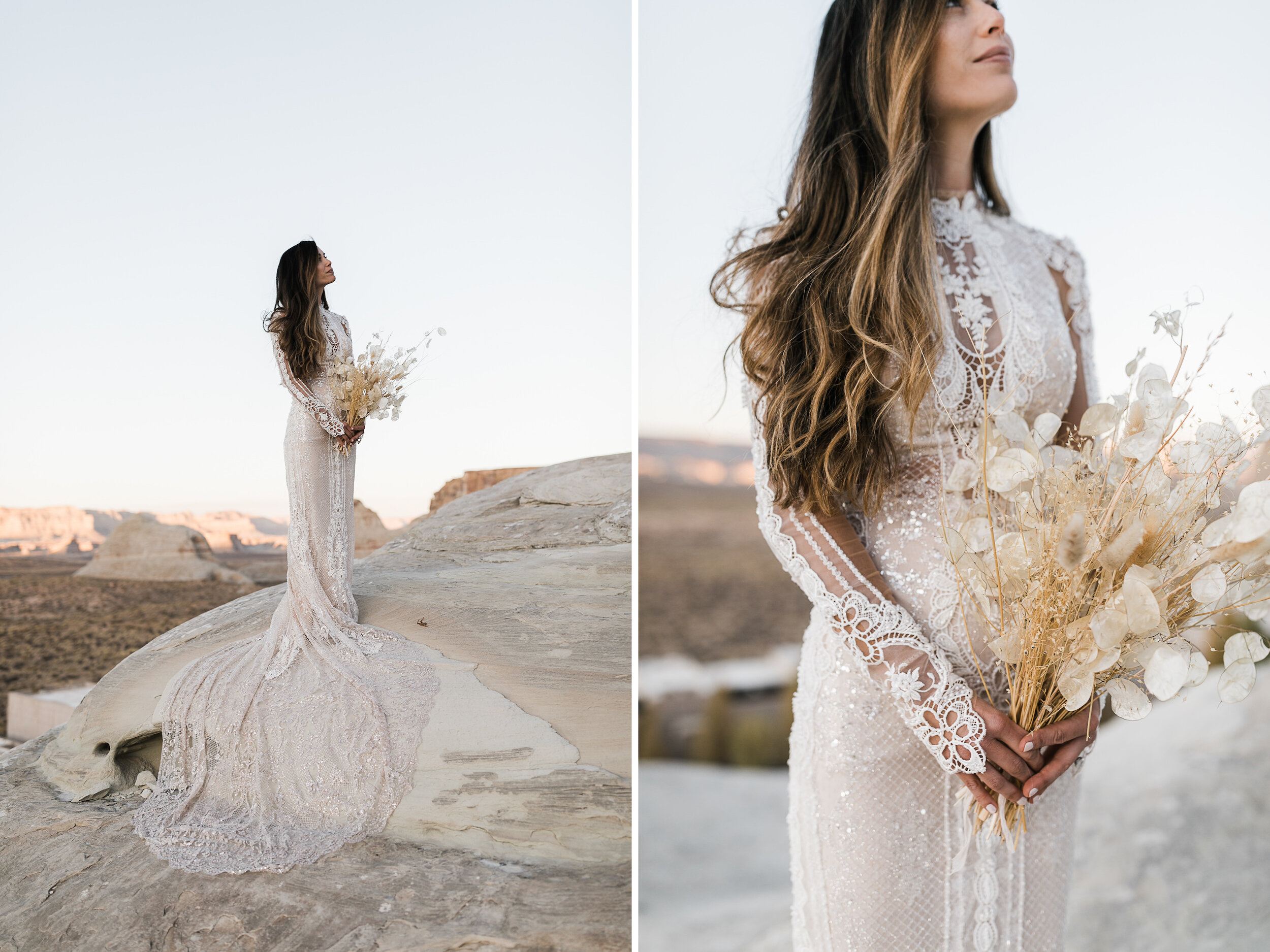 Amangiri Destination Wedding | Luxury Aman Adventure Elopement in the Utah Desert | Galia Lahav Bride | The Hearnes Adventure Photography