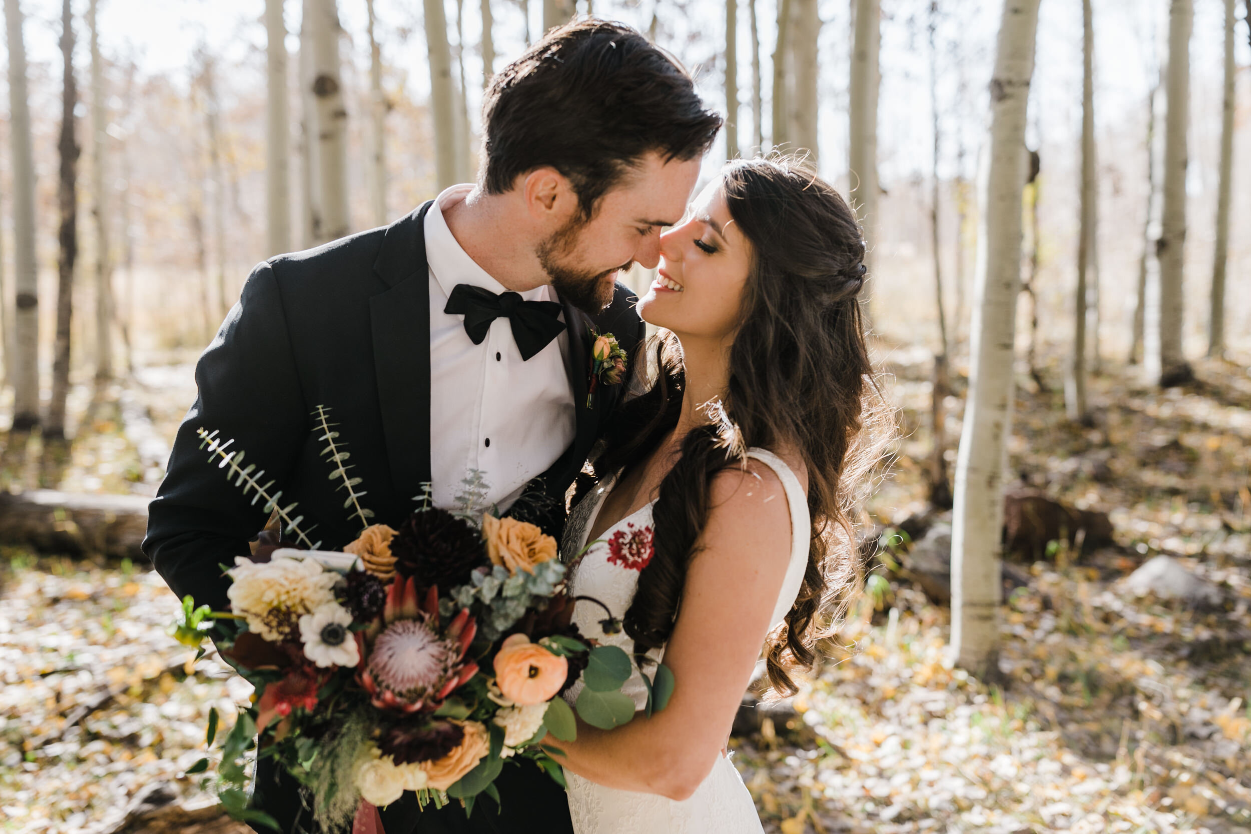 Moab Elopement | wedding with a golden retriever puppy | The Hearnes Adventure Photography