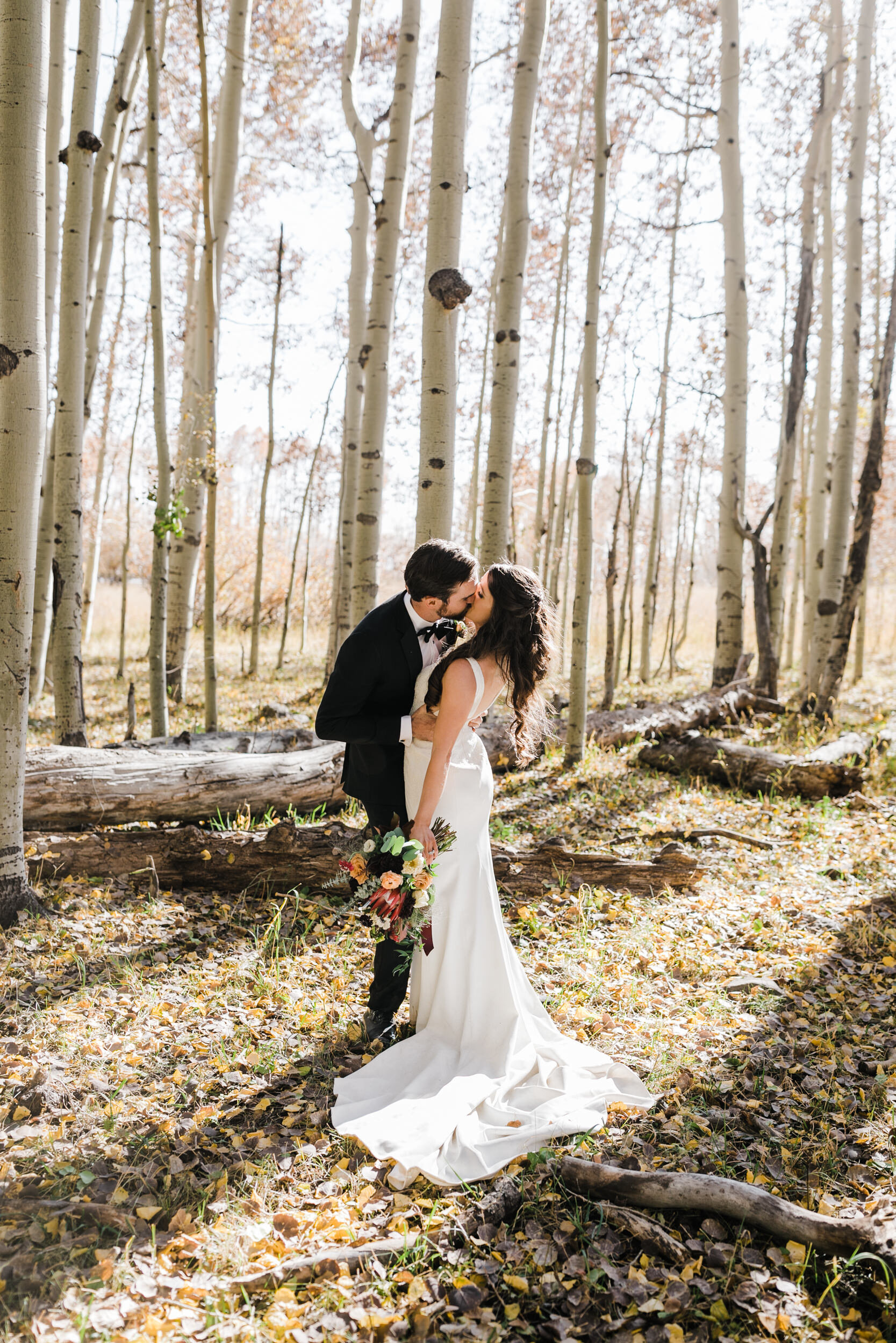 Moab Elopement | wedding with a golden retriever puppy | The Hearnes Adventure Photography