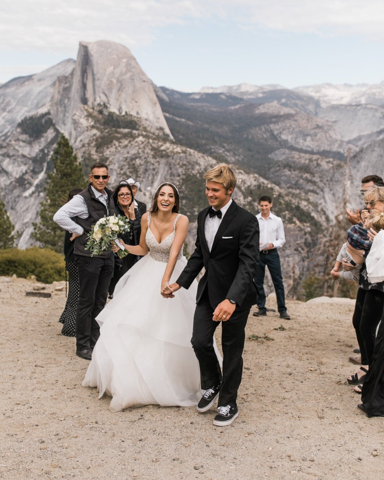 Half Dome Yosemite Destination Wedding Cut Out Invitations Elopement Invitations