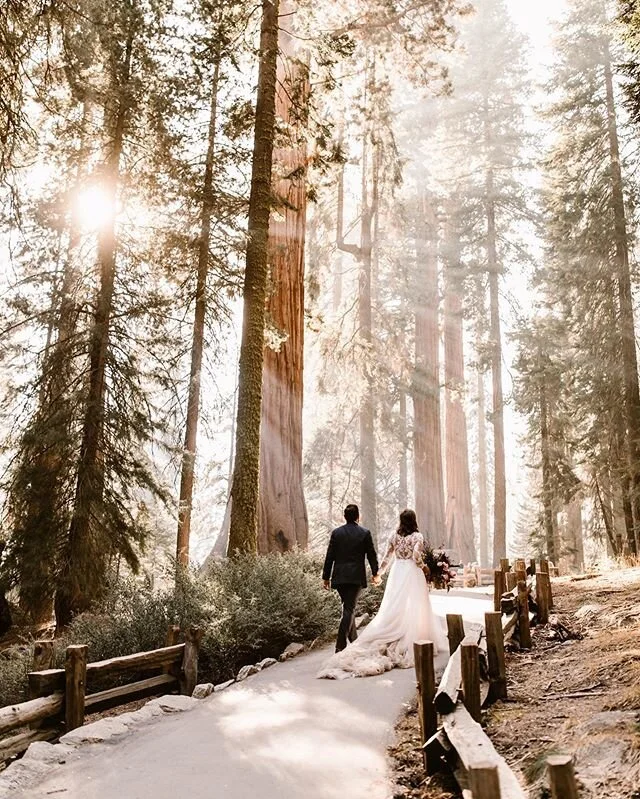 I remember when I was still photographing bigger weddings in Texas, I would always try to work 10 minutes of alone time for the couple into their schedule. It was a hard thing to do. When your timeline requires everything to run minute-by-minute, scheduling a few minutes alone is a tough thing to prioritize. Planners were often annoyed I wanted that in the timeline at all, because it would cut into the important things like cocktail hour or special dances or portraits. But our couples always appreciated it, they&rsquo;d mention it was the only time they really got to talk or reflect on the day. We&rsquo;ve all heard the classic trope that your wedding day just flies by and you barely remember anything.
-
That&rsquo;s why I love elopements. That&rsquo;s why we have a minimum of 6 hours when people book with us. Because we want the whole day to be an amazing memory, not a blur. We want plenty of moments to let our couple walk ahead and spend time just the two of them in the incredible pl