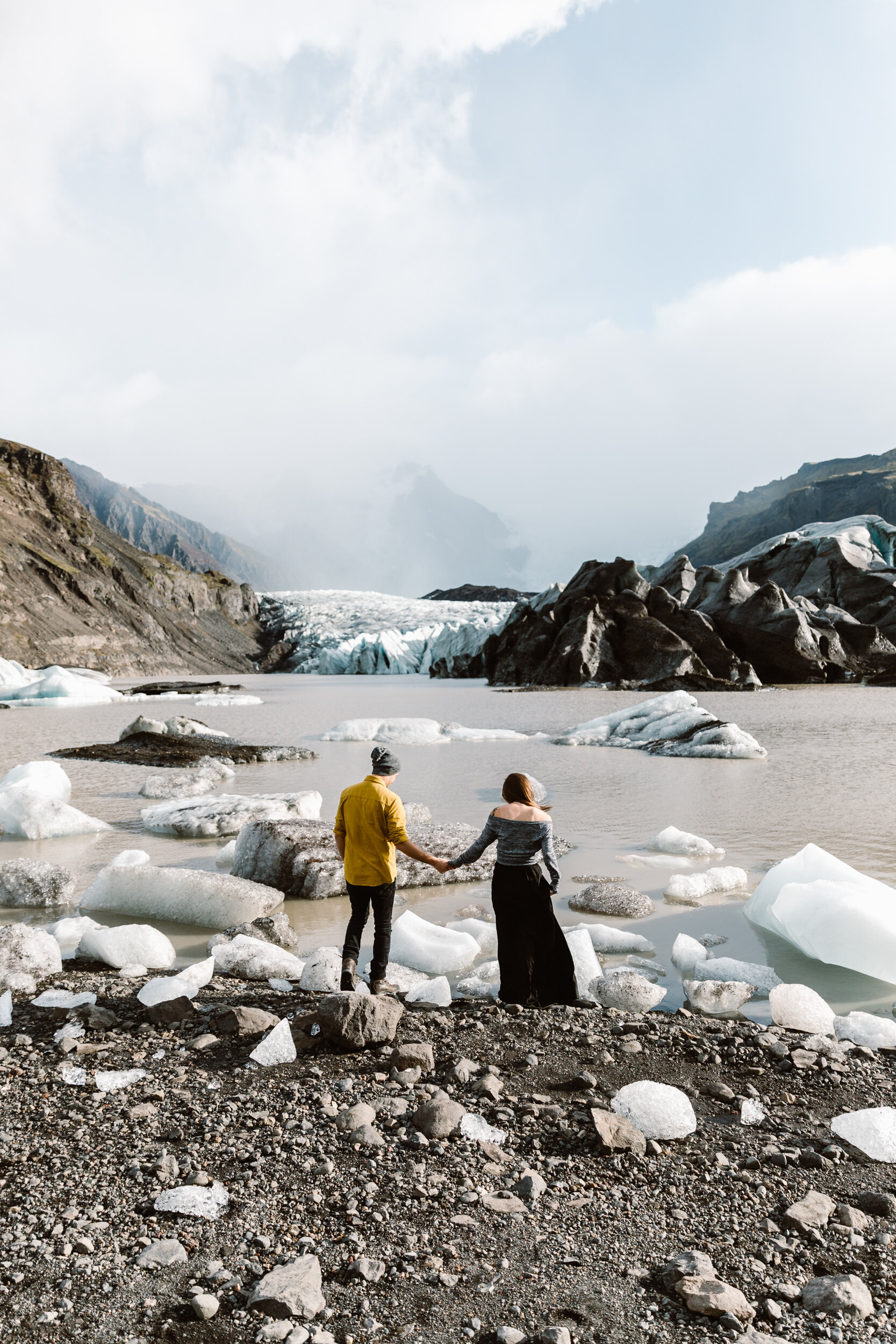 Adventure Session with The Hearnes in Iceland | Exploring a Glacier Lake | Epic Wedding Locations in Iceland