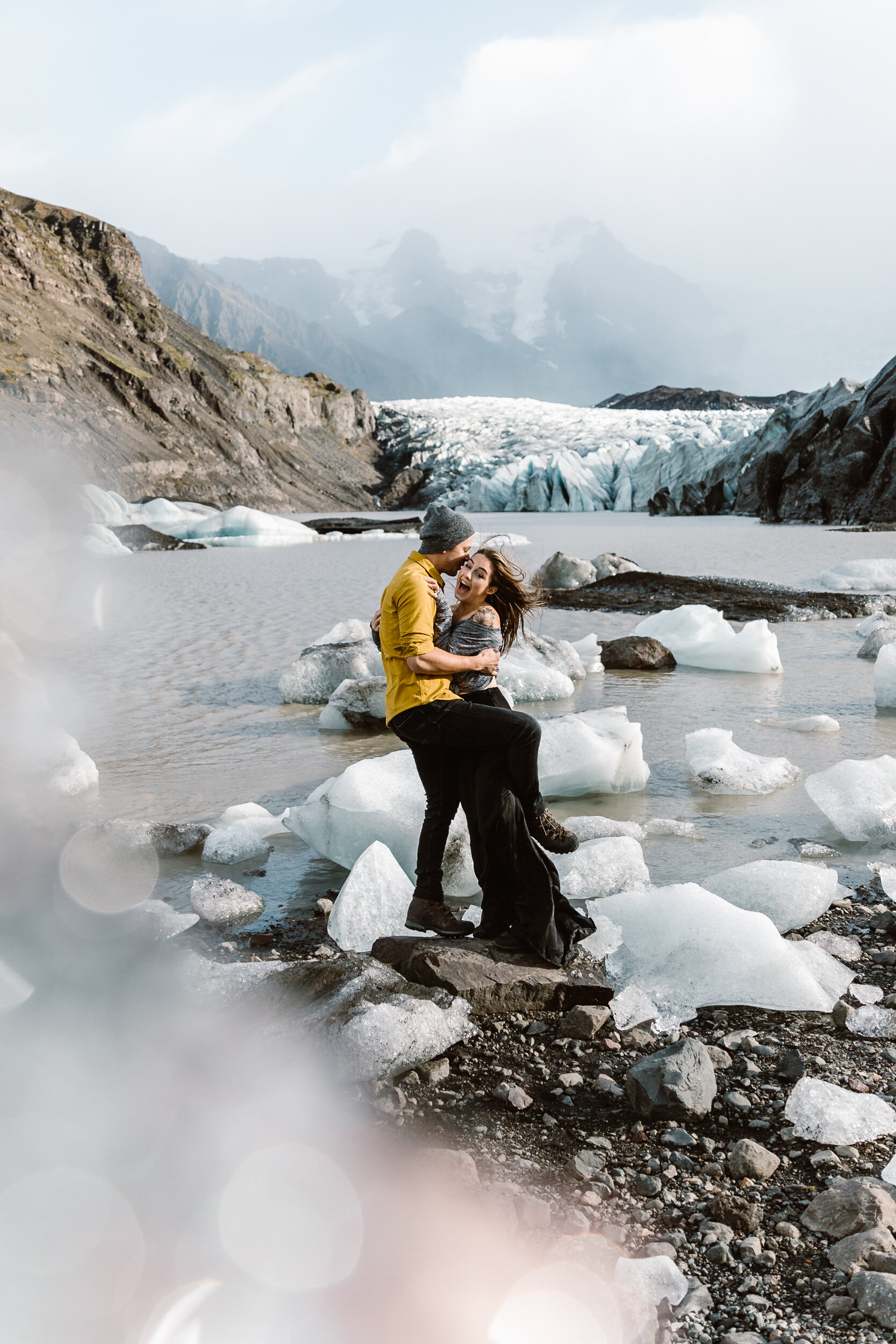 Adventure Session with The Hearnes in Iceland | Exploring a Glacier Lake | Epic Wedding Locations in Iceland