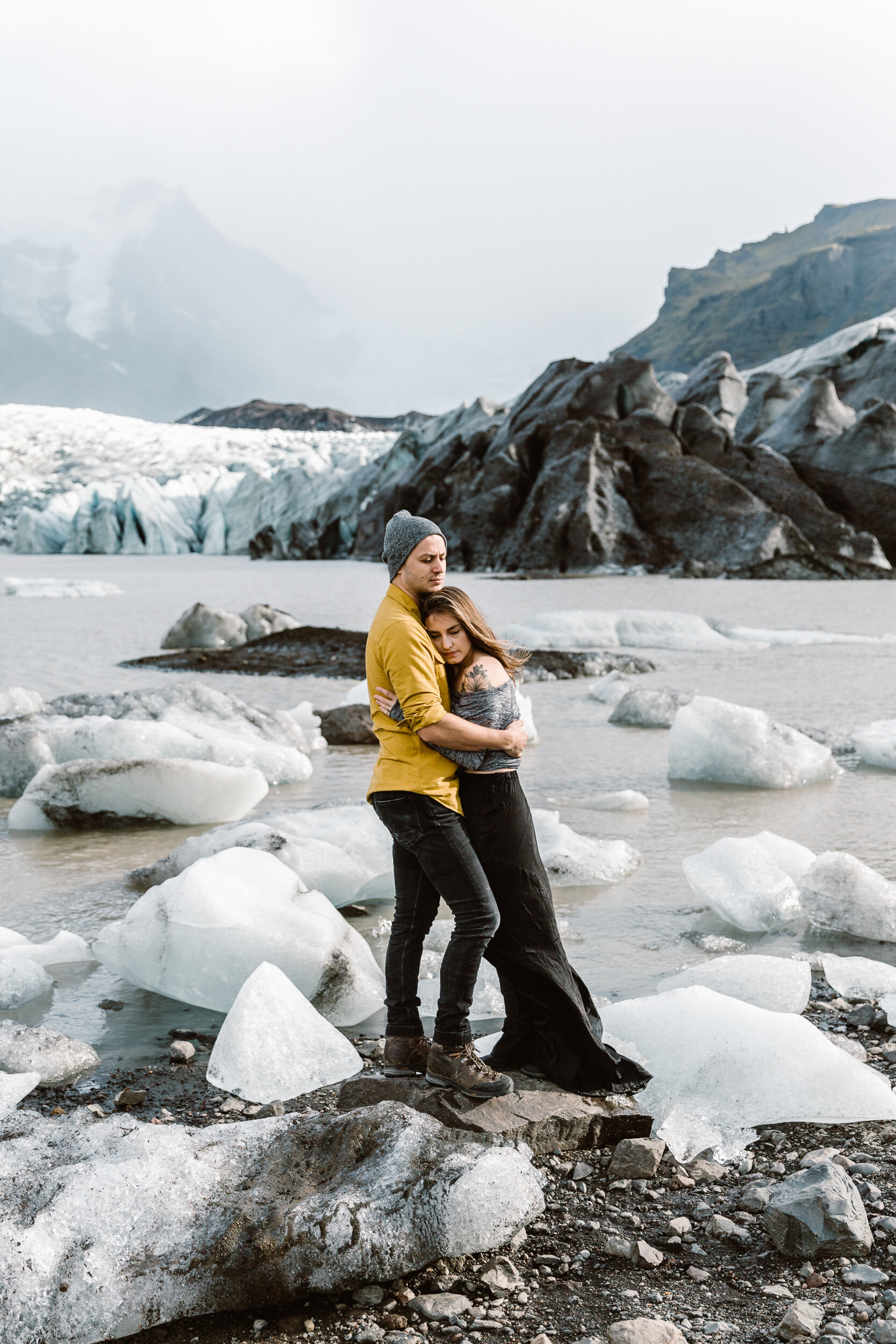 Adventure Session with The Hearnes in Iceland | Exploring a Glacier Lake | Epic Wedding Locations in Iceland