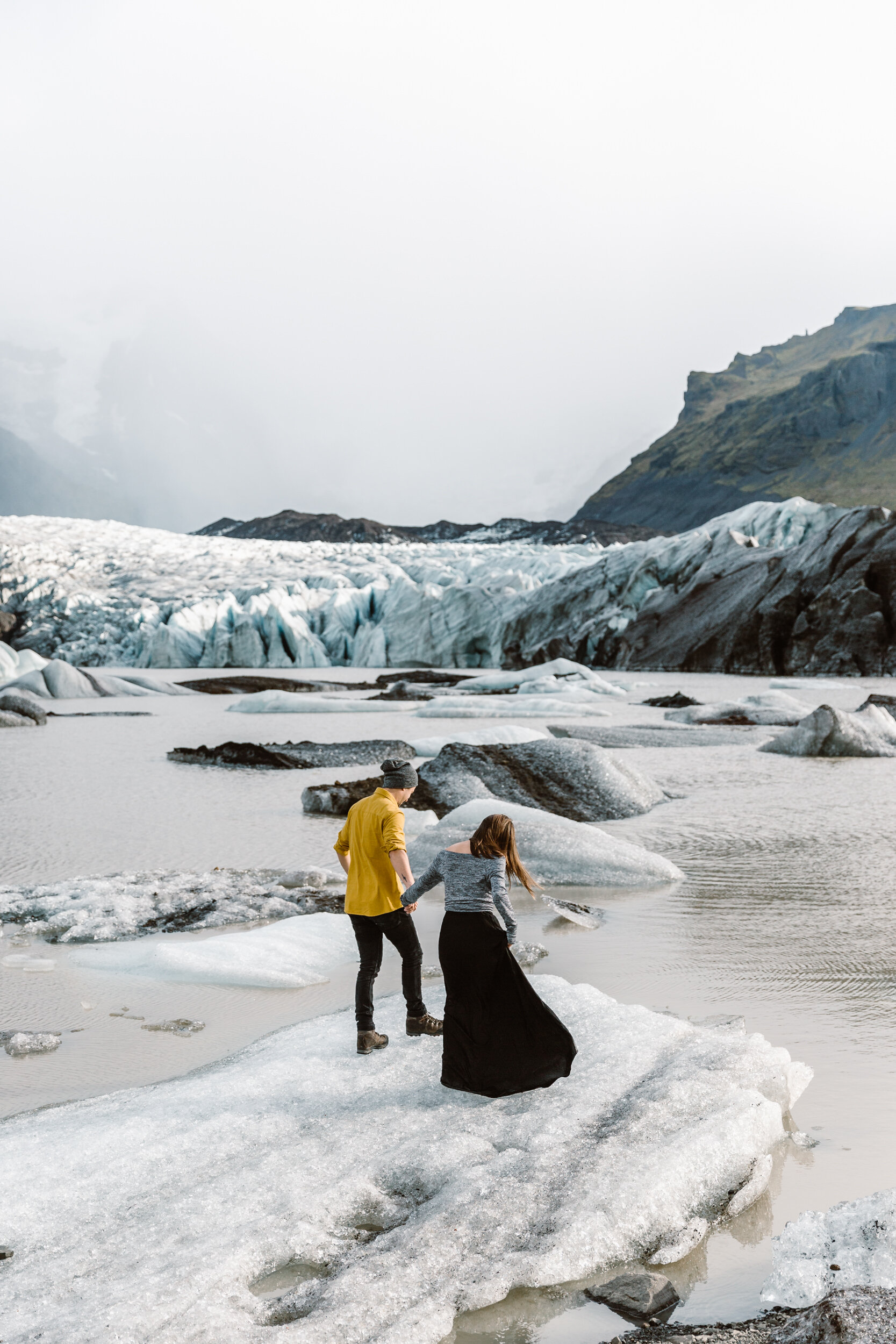 Adventure Session with The Hearnes in Iceland | Exploring a Glacier Lake | Epic Wedding Locations in Iceland