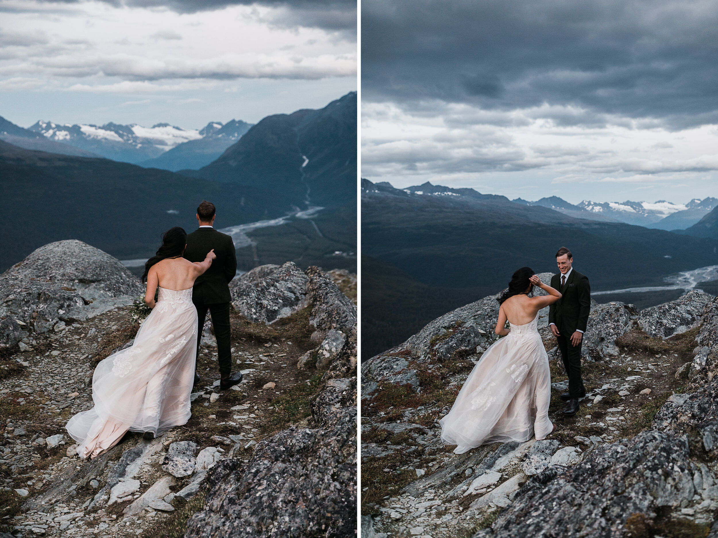 mountain top elopement in alaska | the hearnes adventure photography