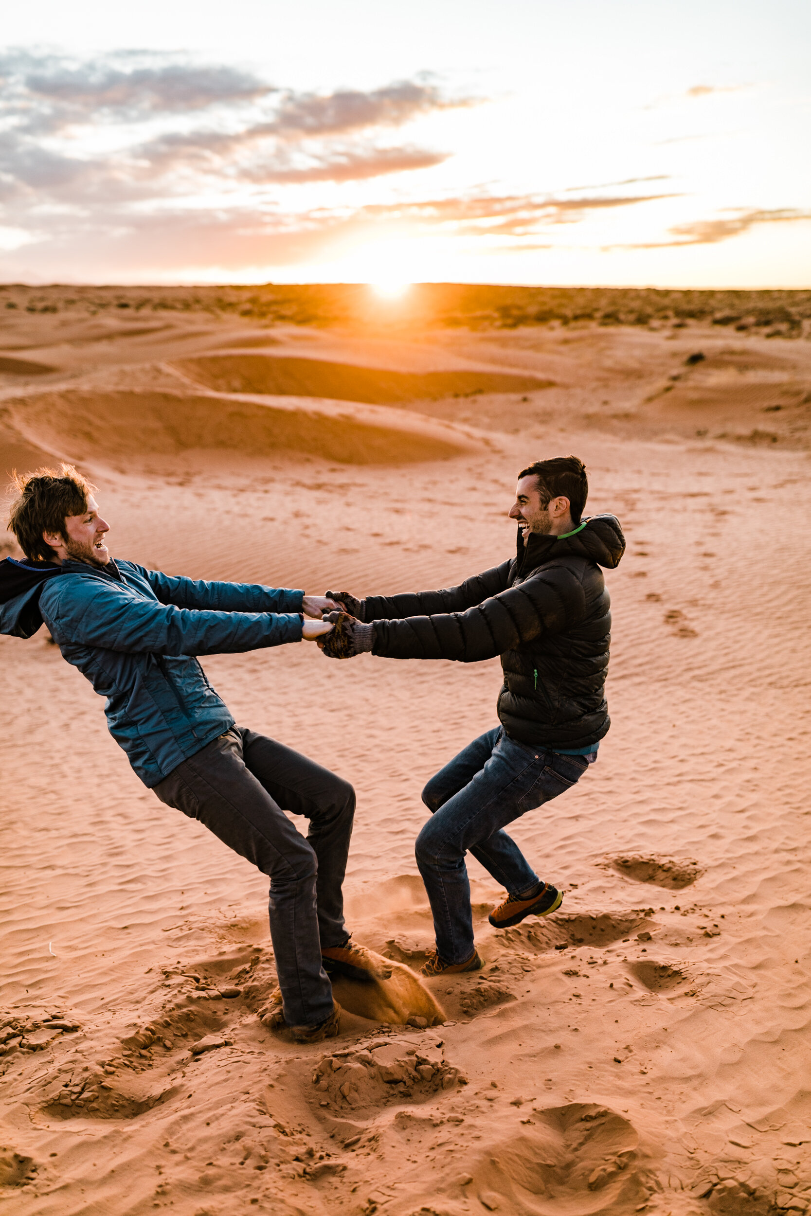 LGBT Gay Portrait Session in Utah Sand Dunes with The Hearnes