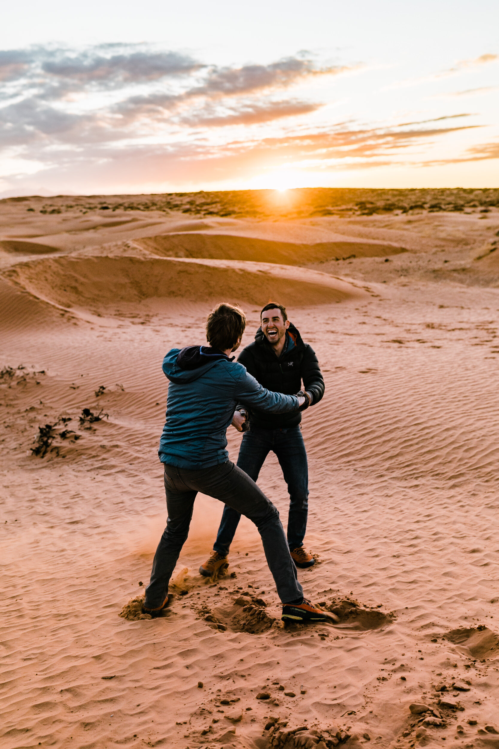 LGBT Gay Portrait Session in Utah Sand Dunes with The Hearnes