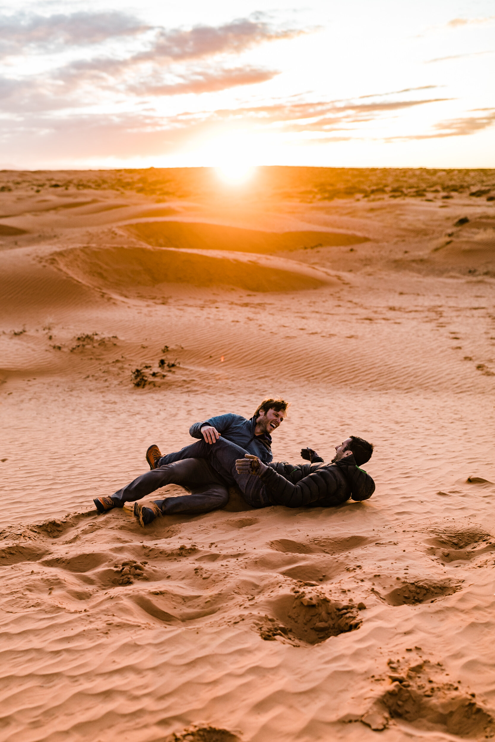LGBT Gay Portrait Session in Utah Sand Dunes with The Hearnes