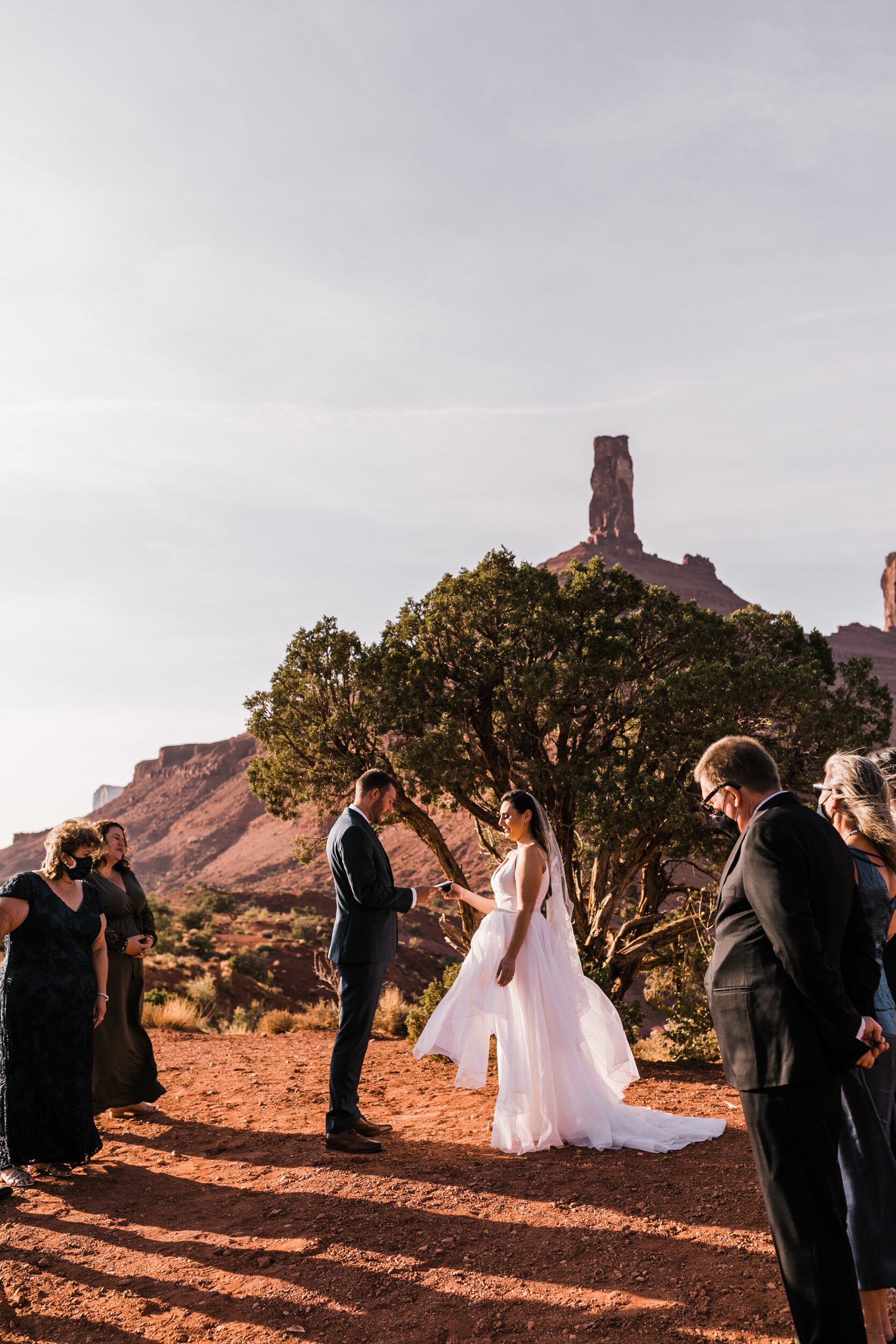 small covid-safe wedding in utah with The Hearnes