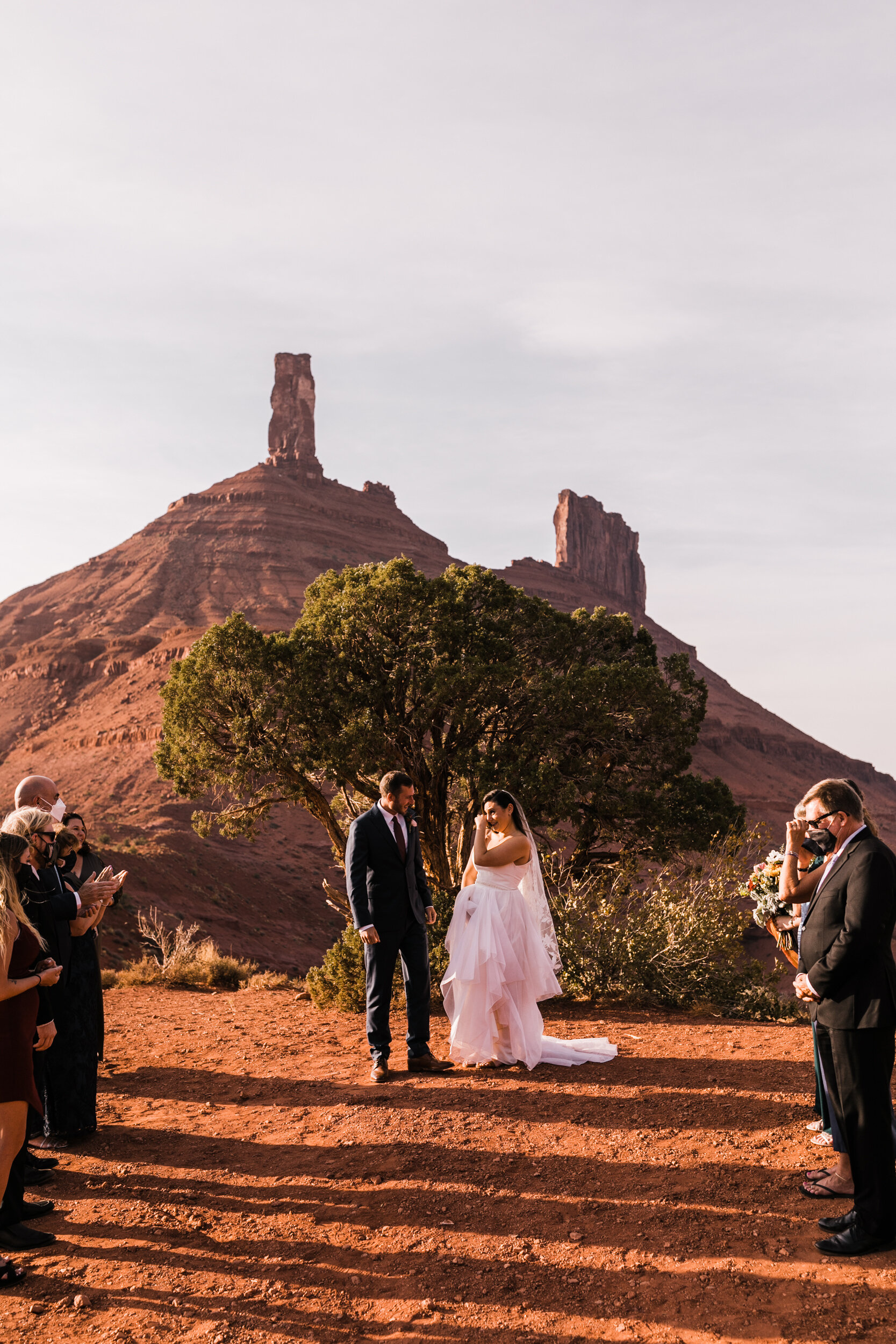 small covid-safe wedding in utah with The Hearnes