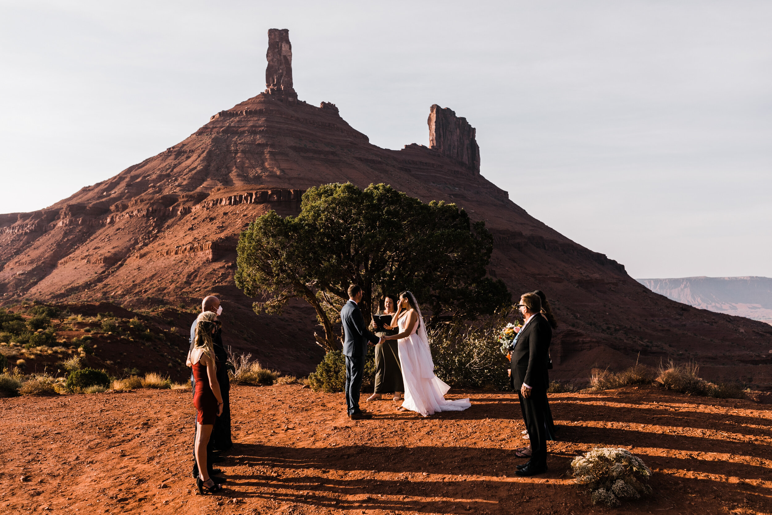 small covid-safe wedding in utah with The Hearnes