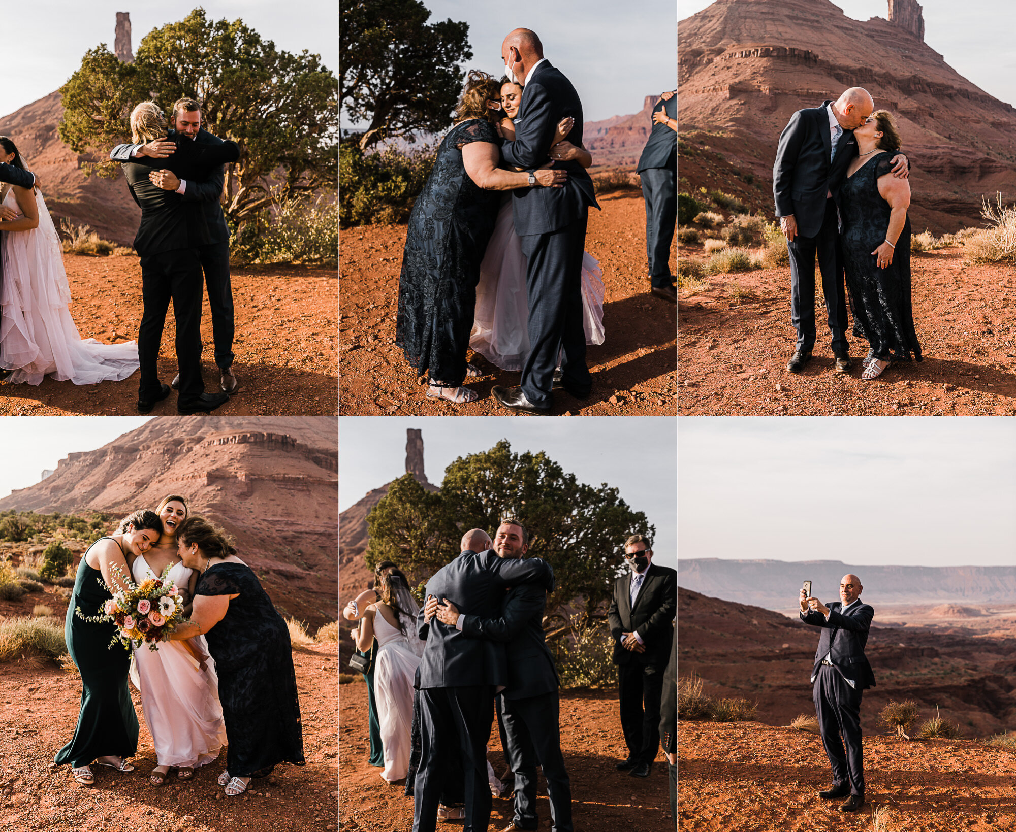 small covid-safe wedding in utah with The Hearnes