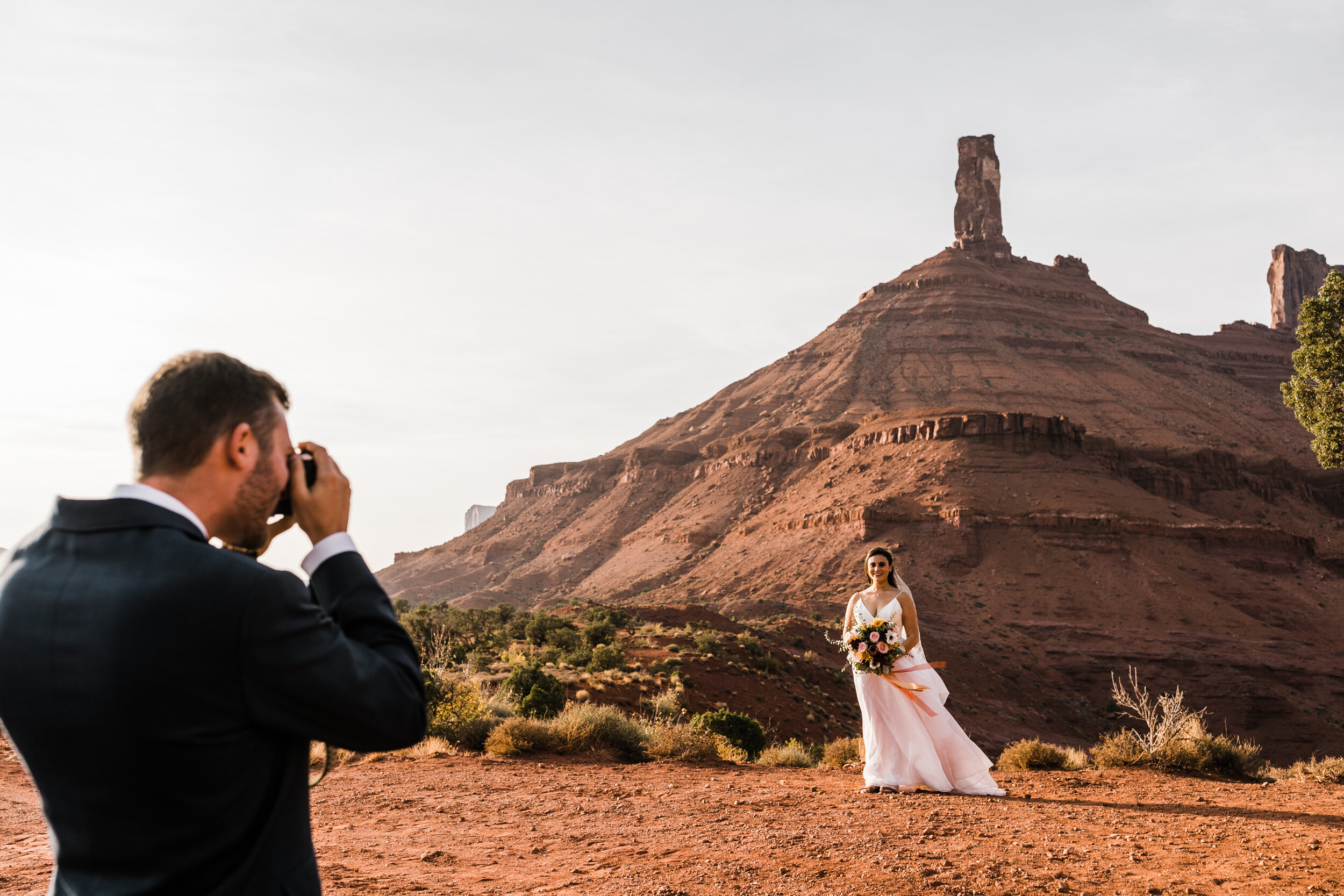 small covid-safe wedding in utah with The Hearnes