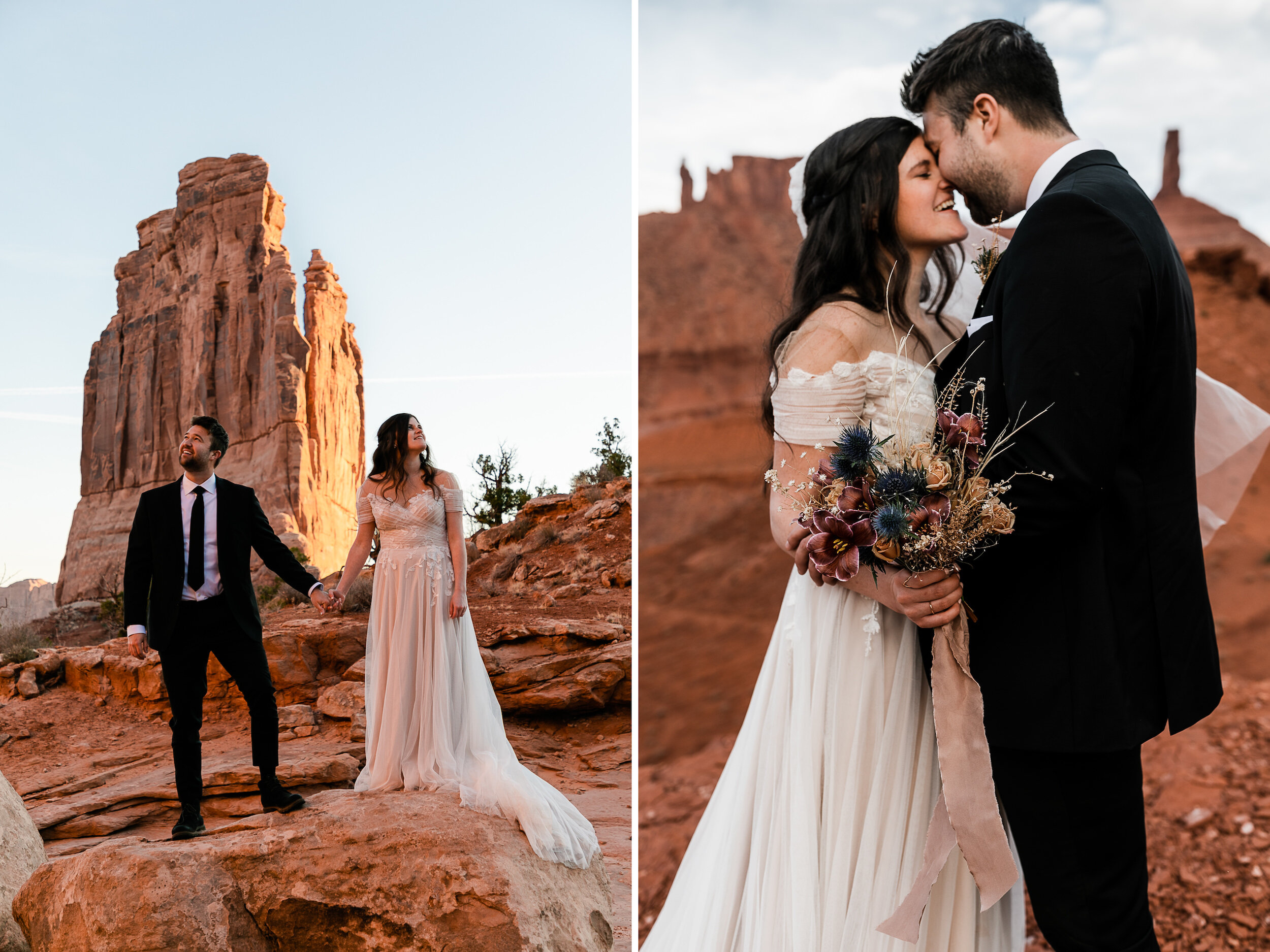 Moab Utah Elopement | Wedding in Arches National Park | The Hearnes Photography