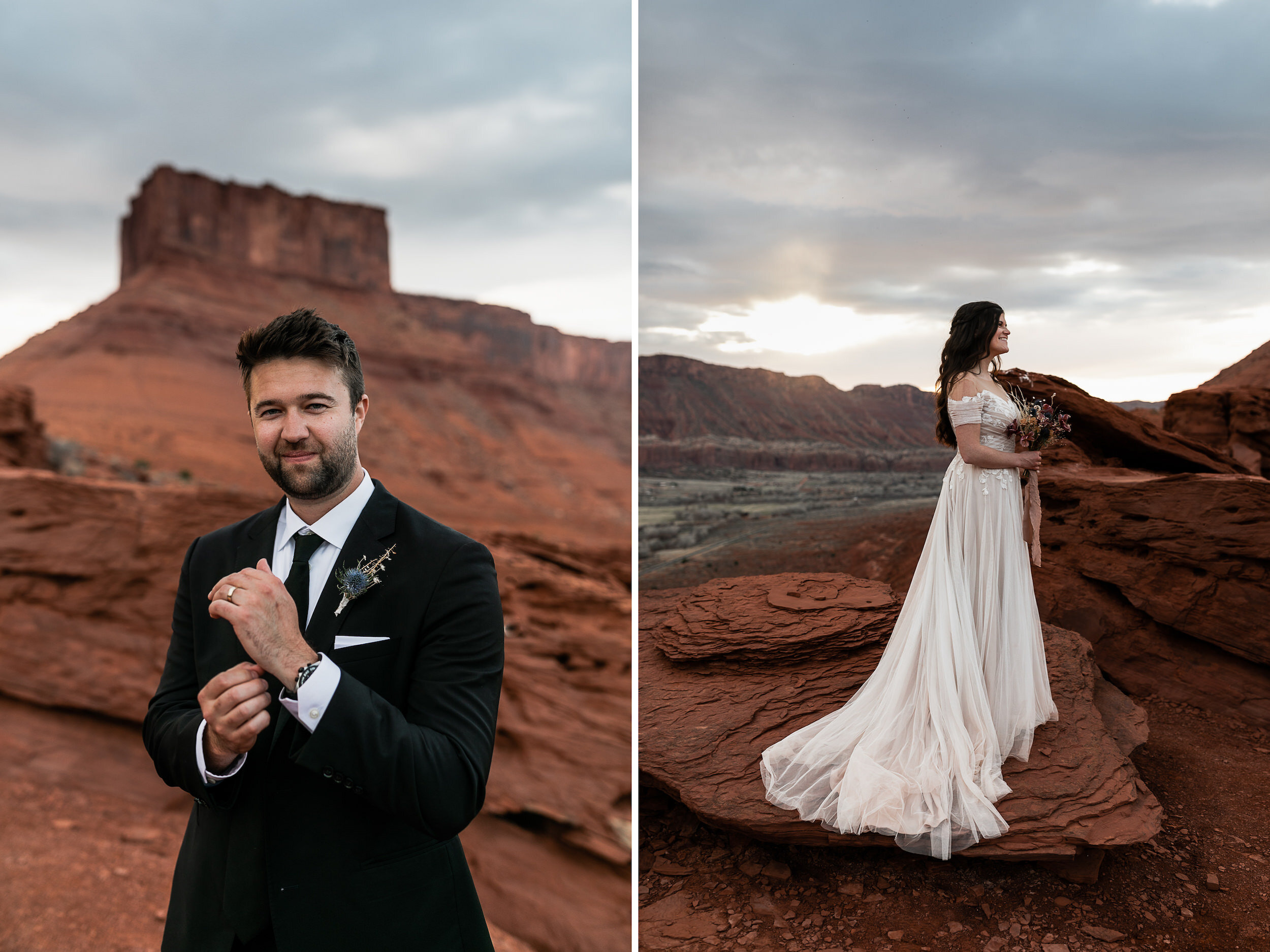  Moab Utah Elopement | Small Family Wedding Inspiration | The Hearnes Photography